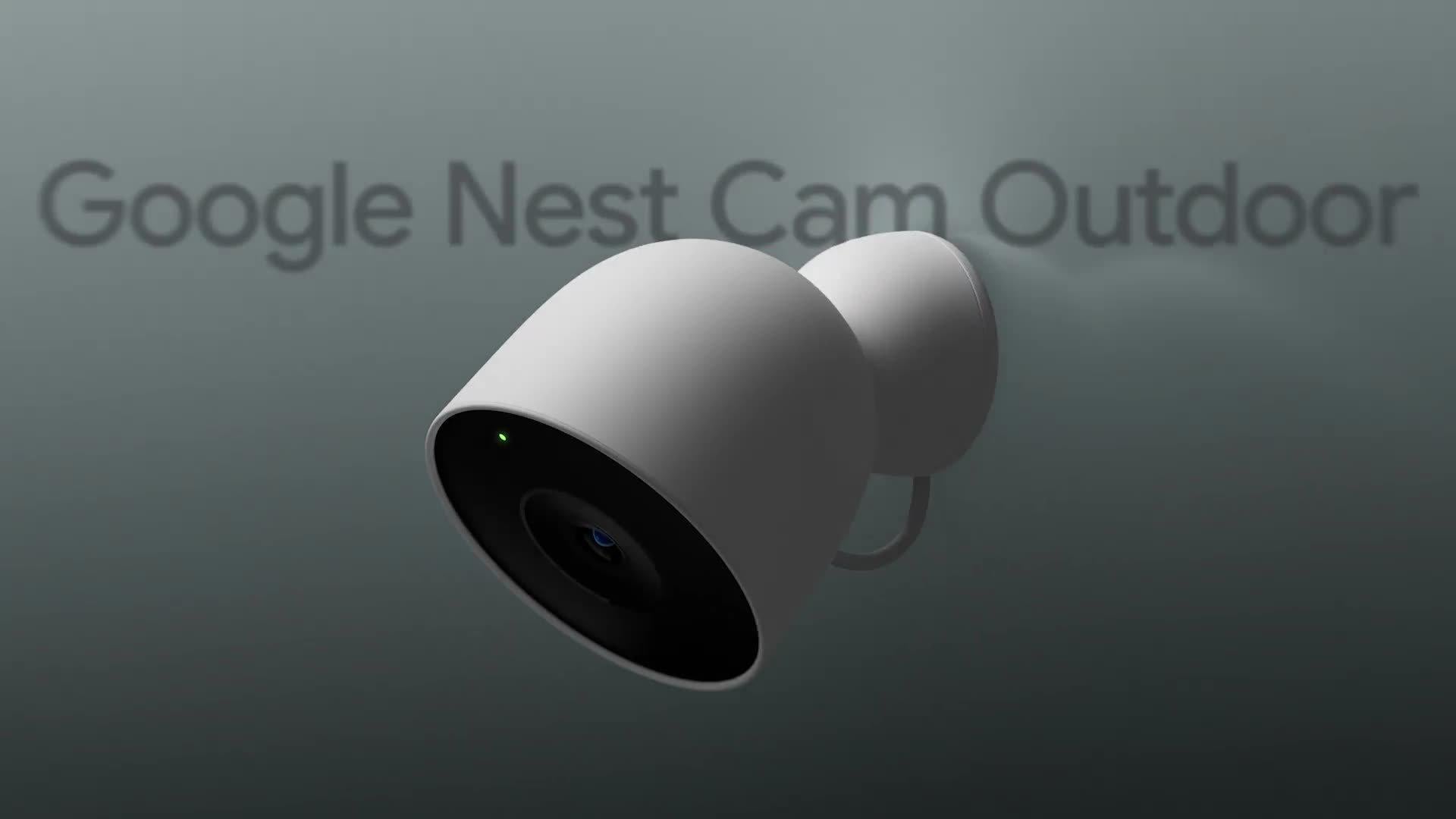Nest Cam Outdoor Security Camera, Wired, Snow
