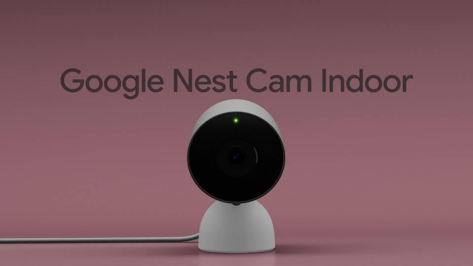 Nest Cam Indoor Security Camera, Wired, Snow