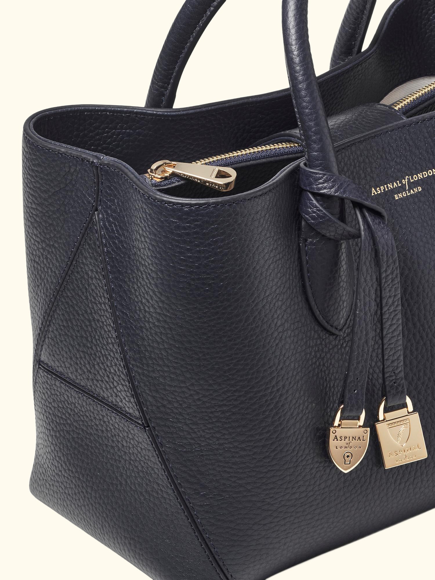 Midi London Leather Tote Bag