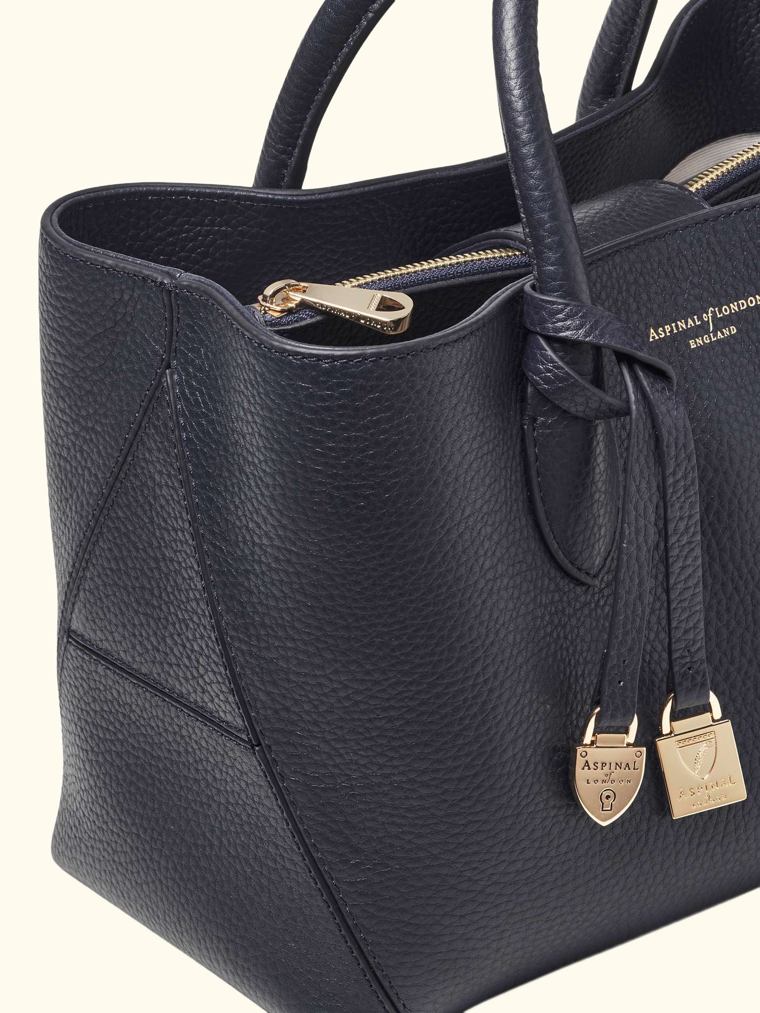 Midi London Leather Tote Bag