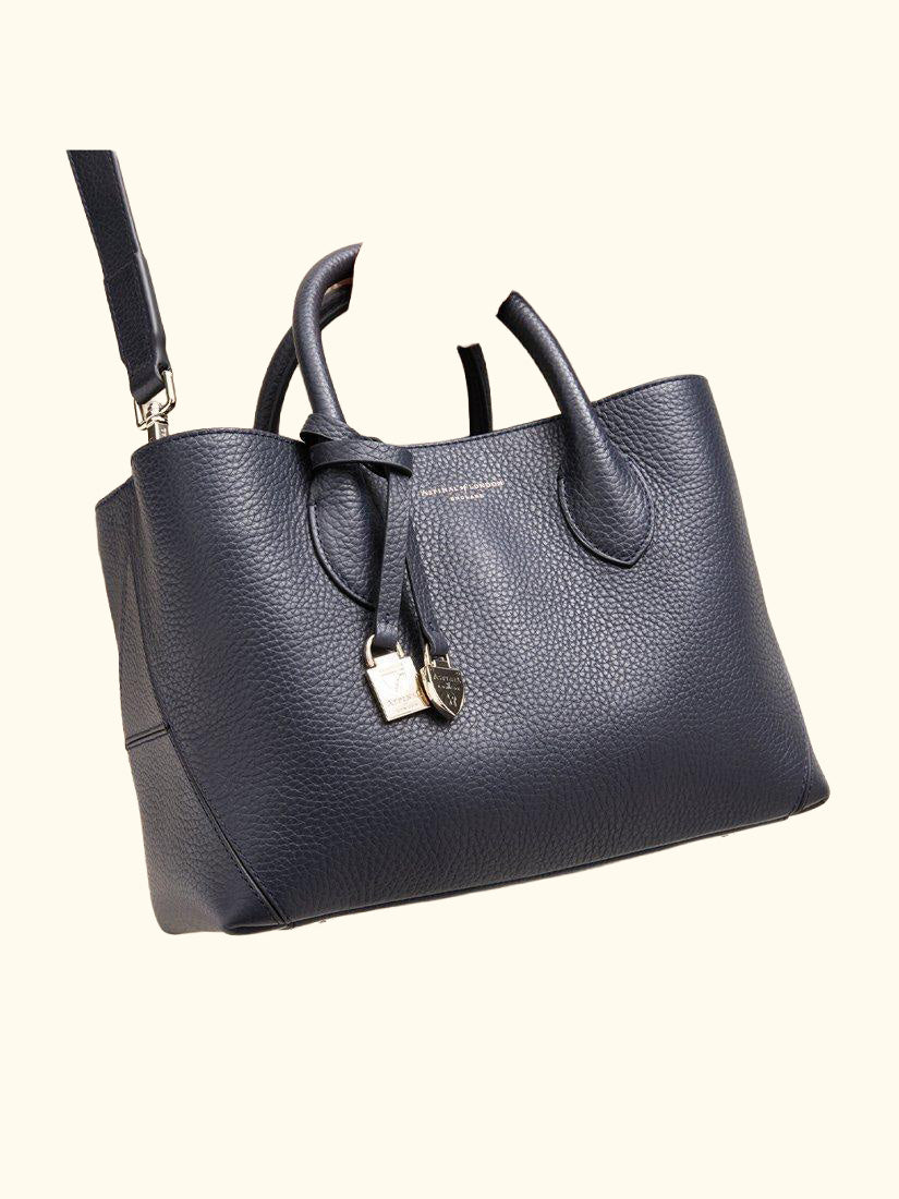 Midi London Leather Tote Bag