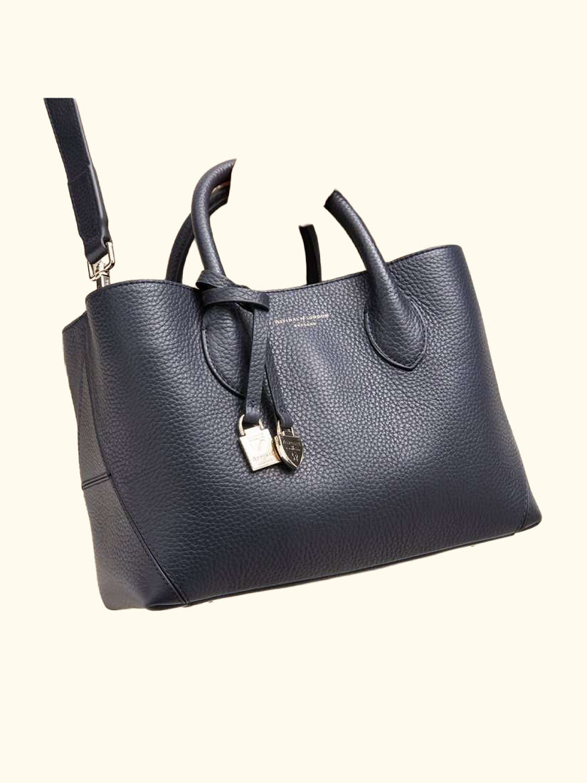 Midi London Leather Tote Bag