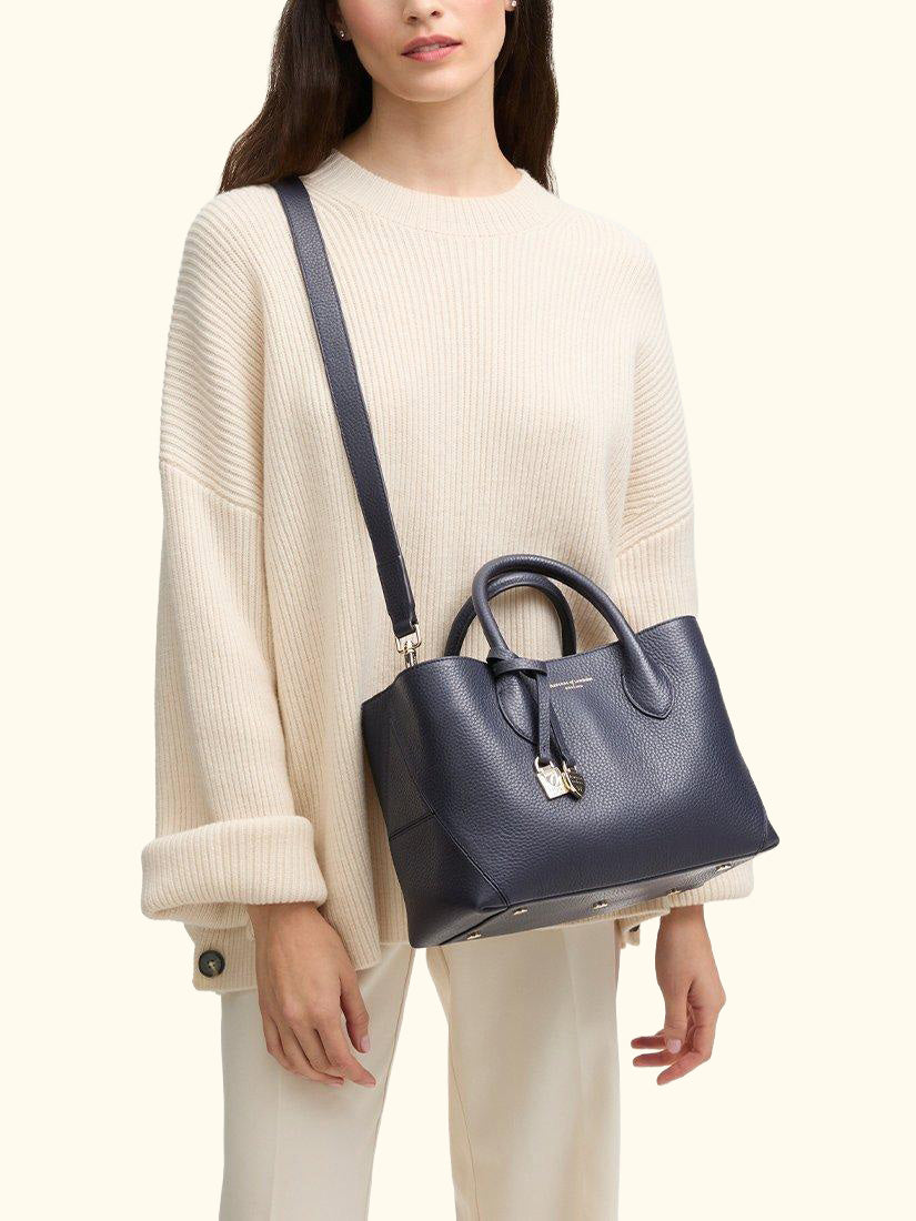 Midi London Leather Tote Bag