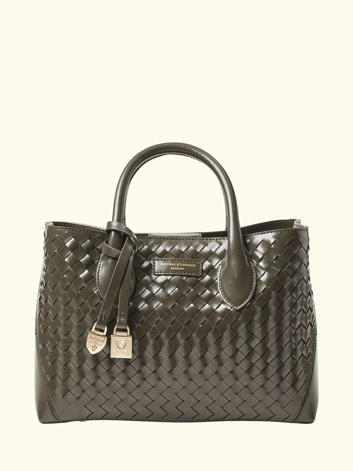 Leather Midi Tote Bag