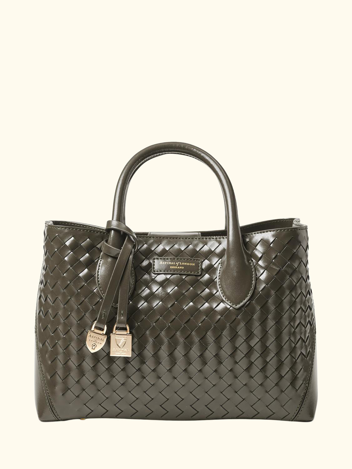 Leather Midi Tote Bag