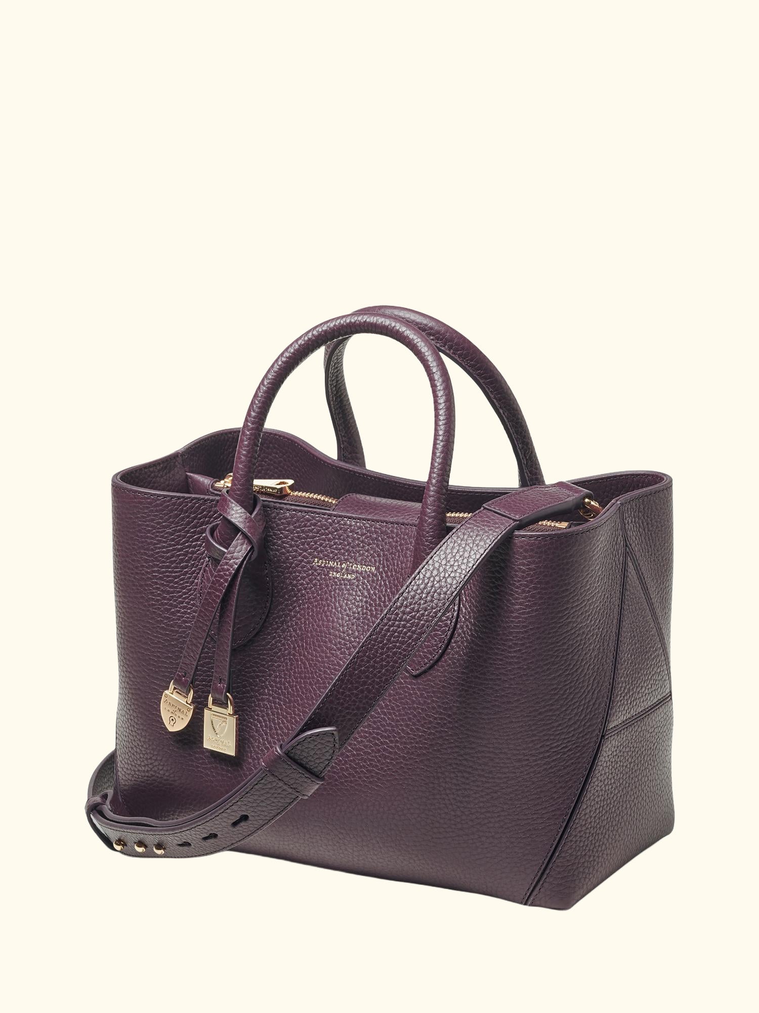 Midi London Leather Tote Bag