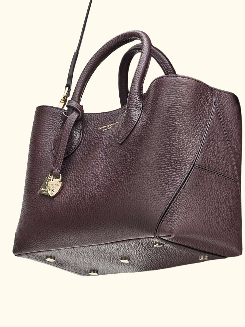 Midi London Leather Tote Bag