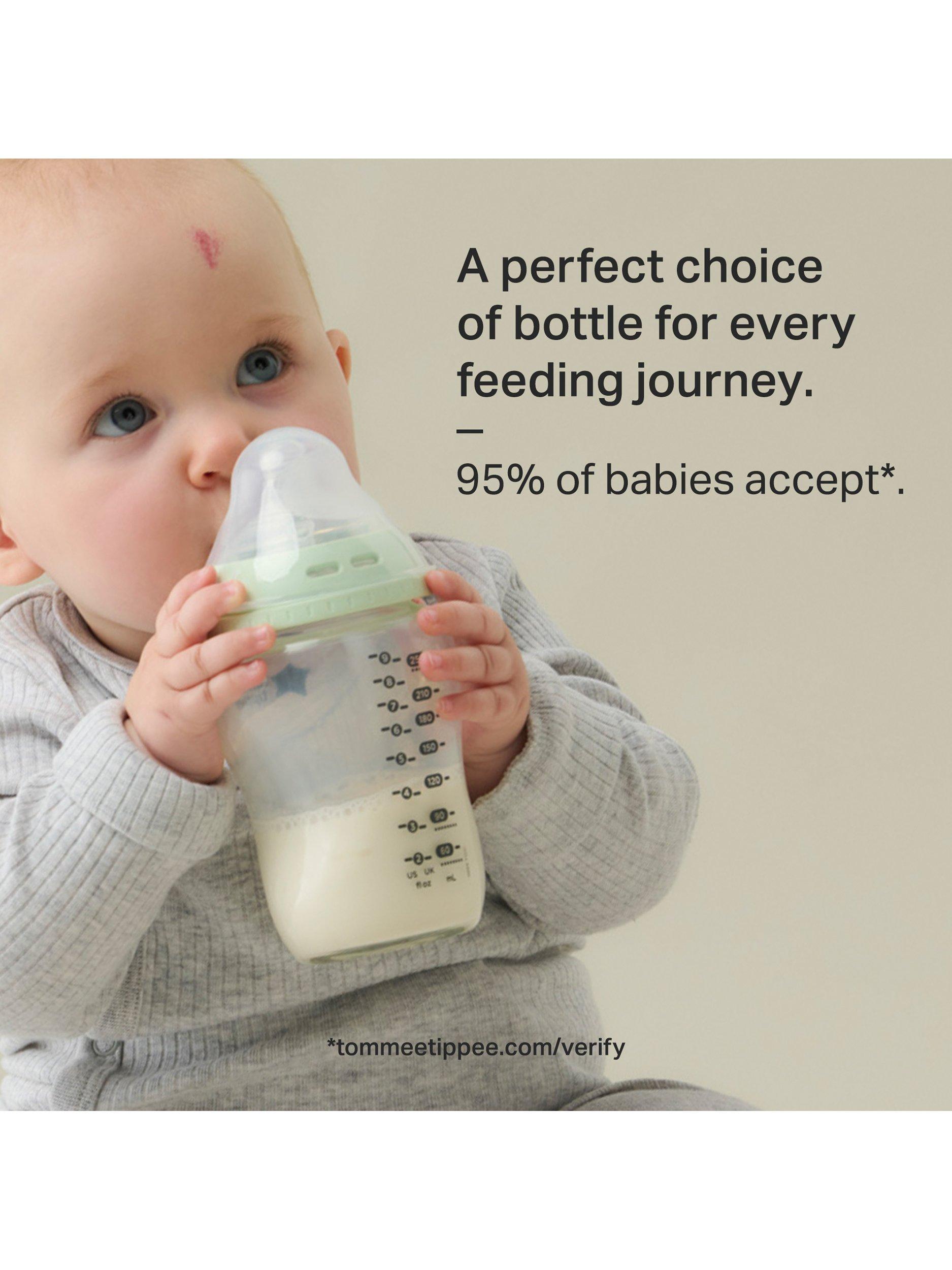 Natural Start Glass Baby Bottle Newborn Starter Kit, Muted
