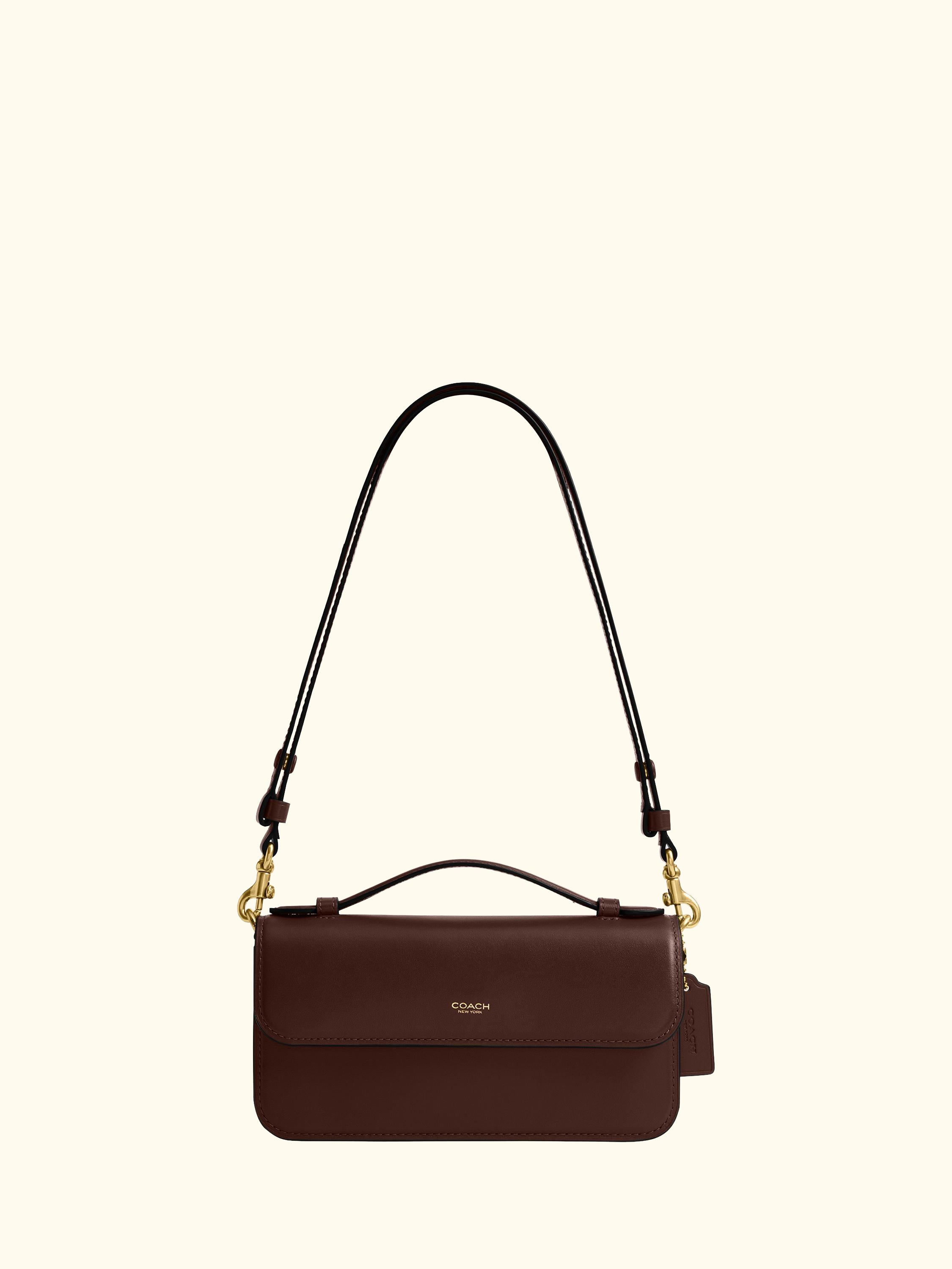Elora Leather Crossbody Clutch Bag
