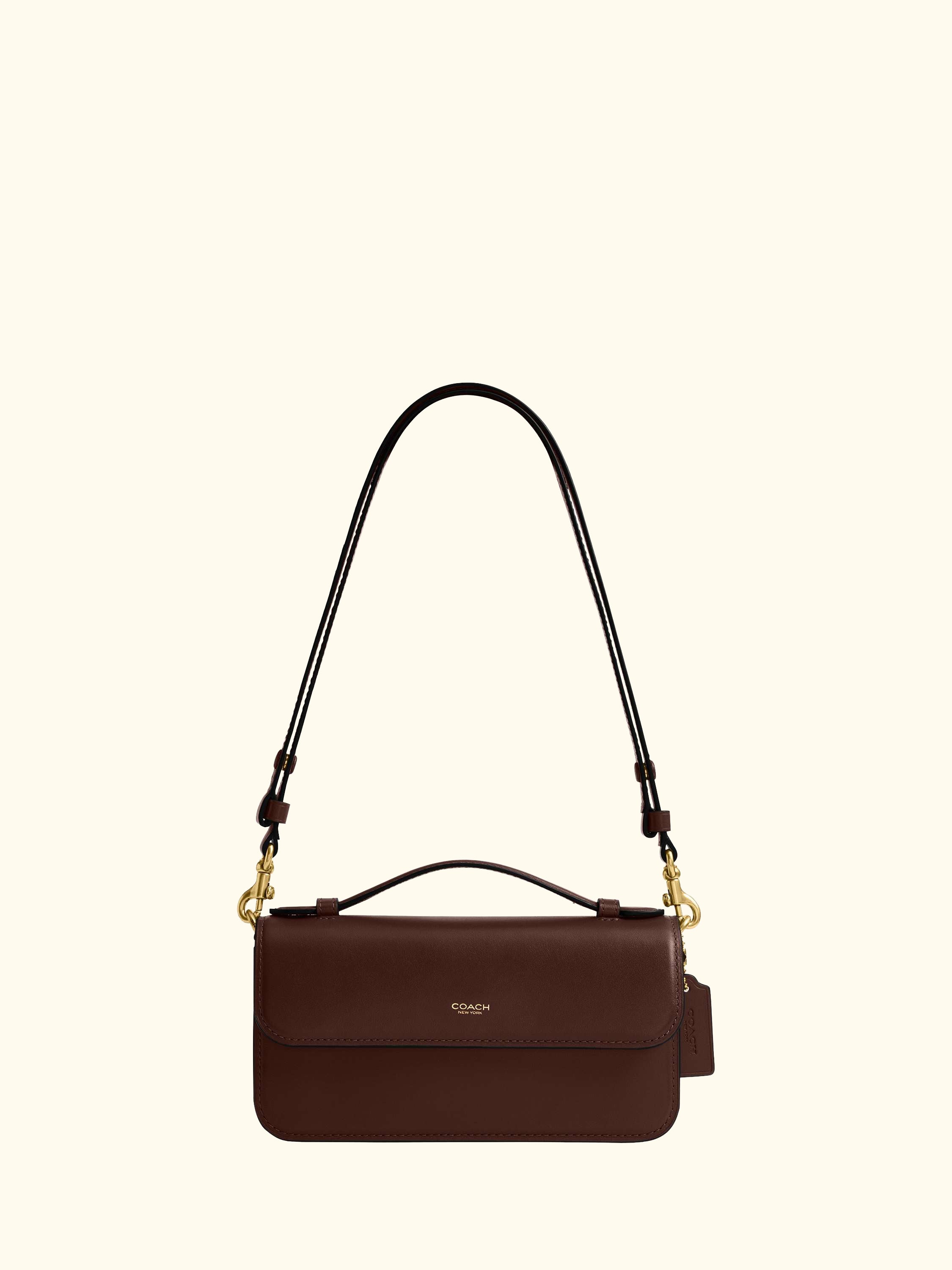Elora Leather Crossbody Clutch Bag