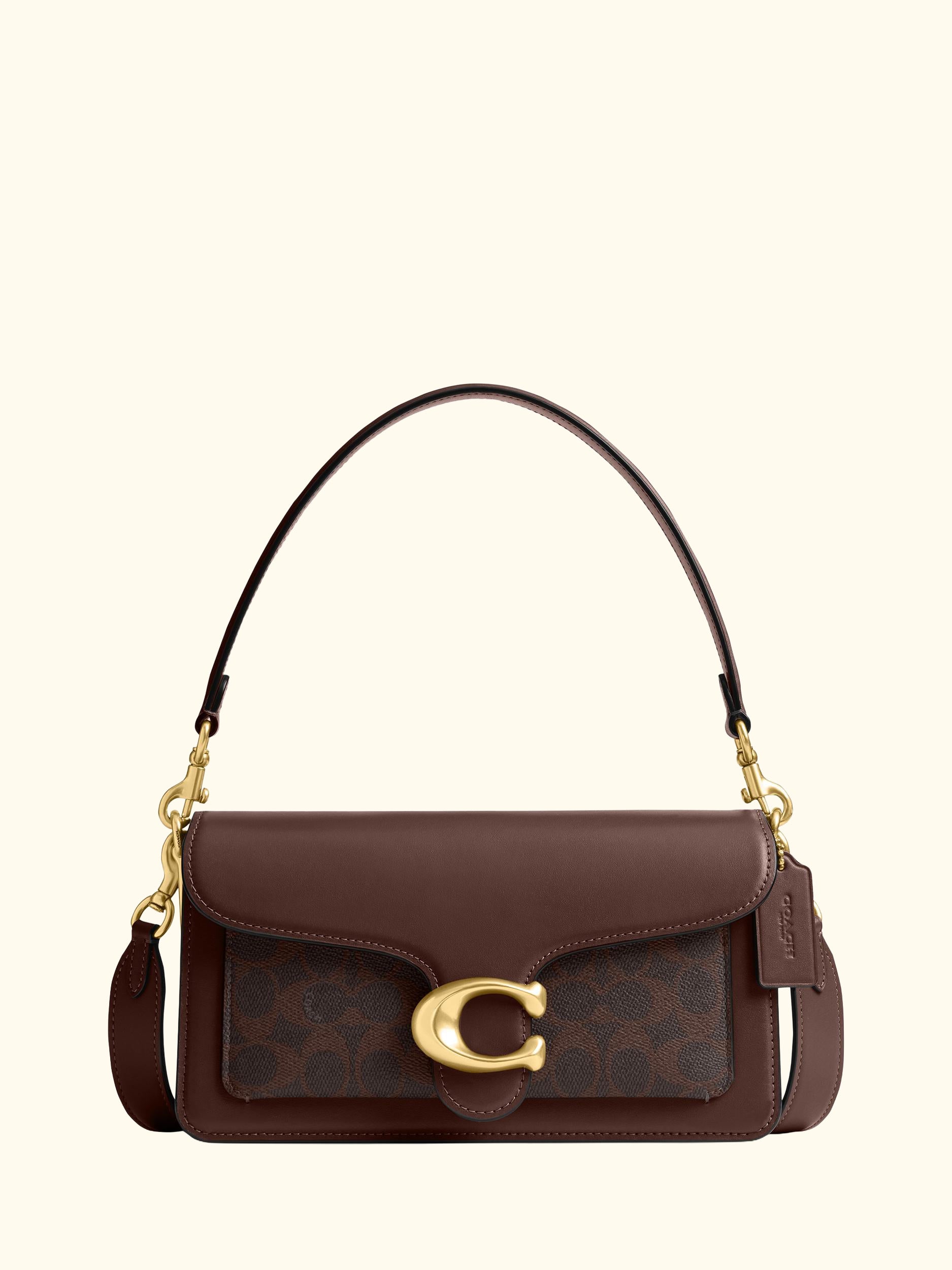 Tabby 26 Leather Shoulder Bag, Signature Maple