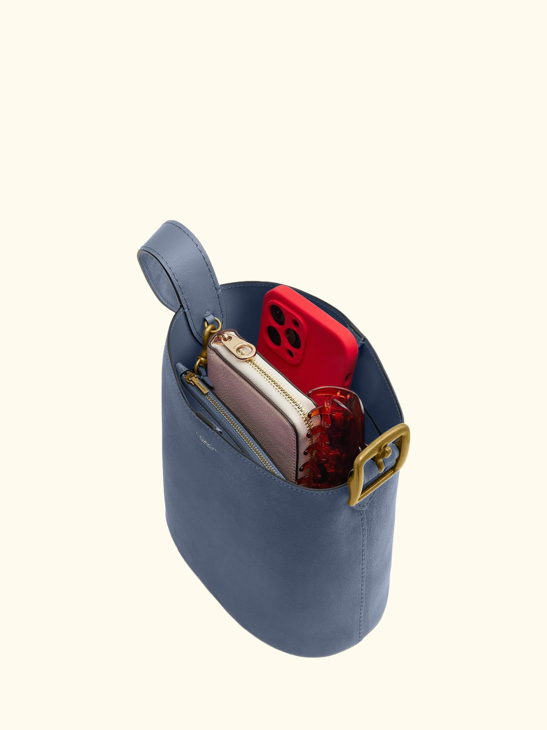 Bleecker Suede Bucket Bag