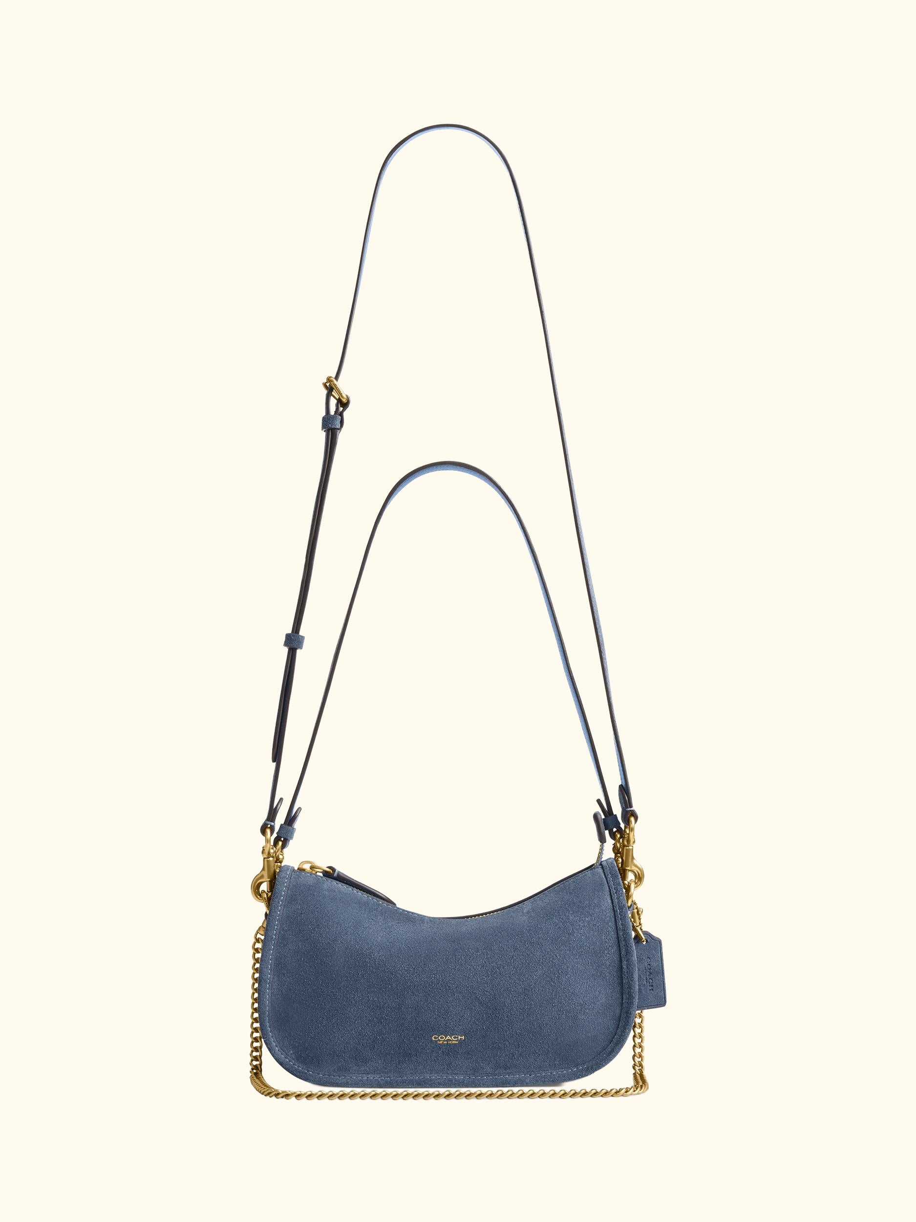 Waverly Suede and Leather Crossbody/Shoulder Bag