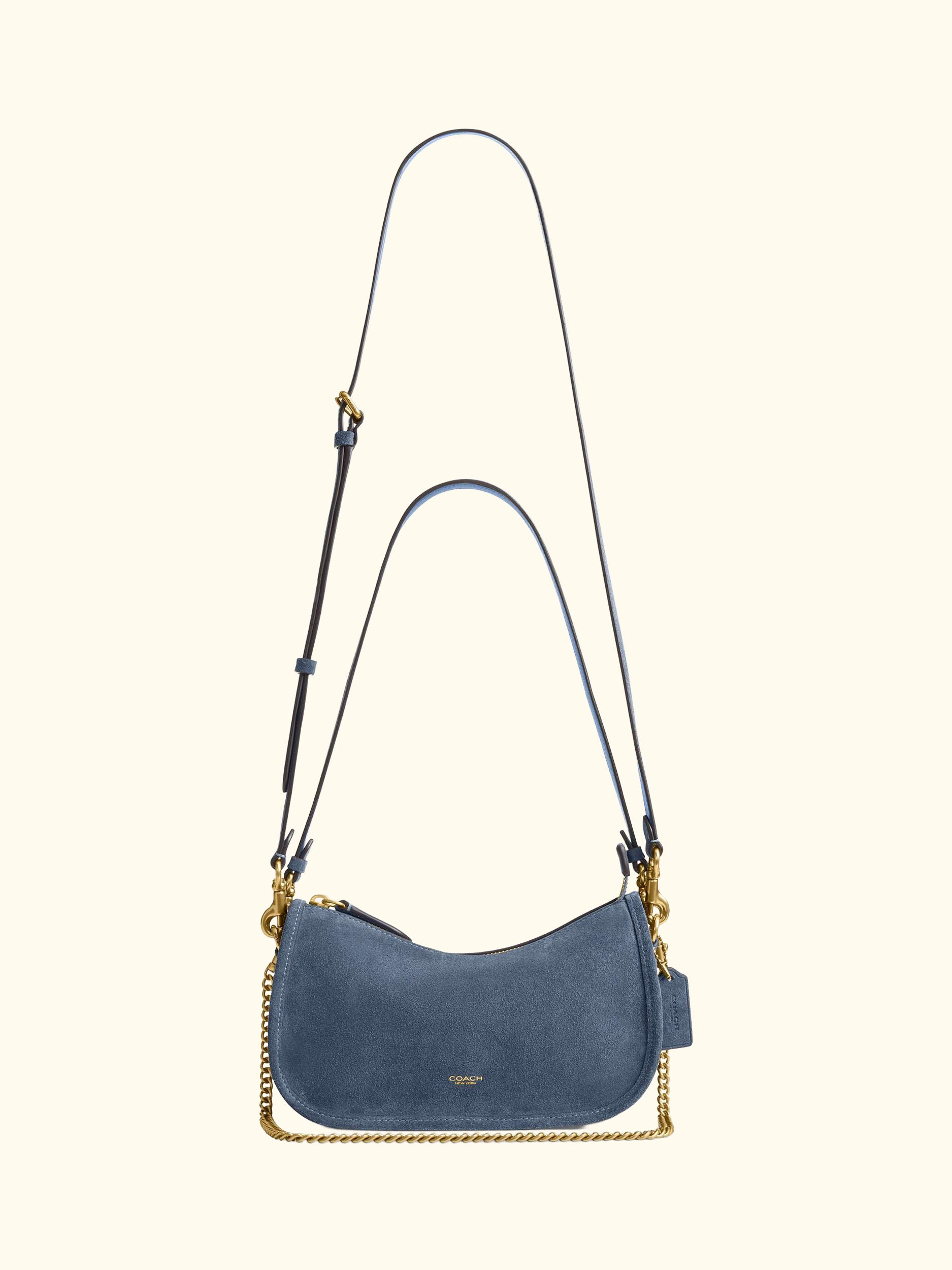 Waverly Suede and Leather Crossbody/Shoulder Bag