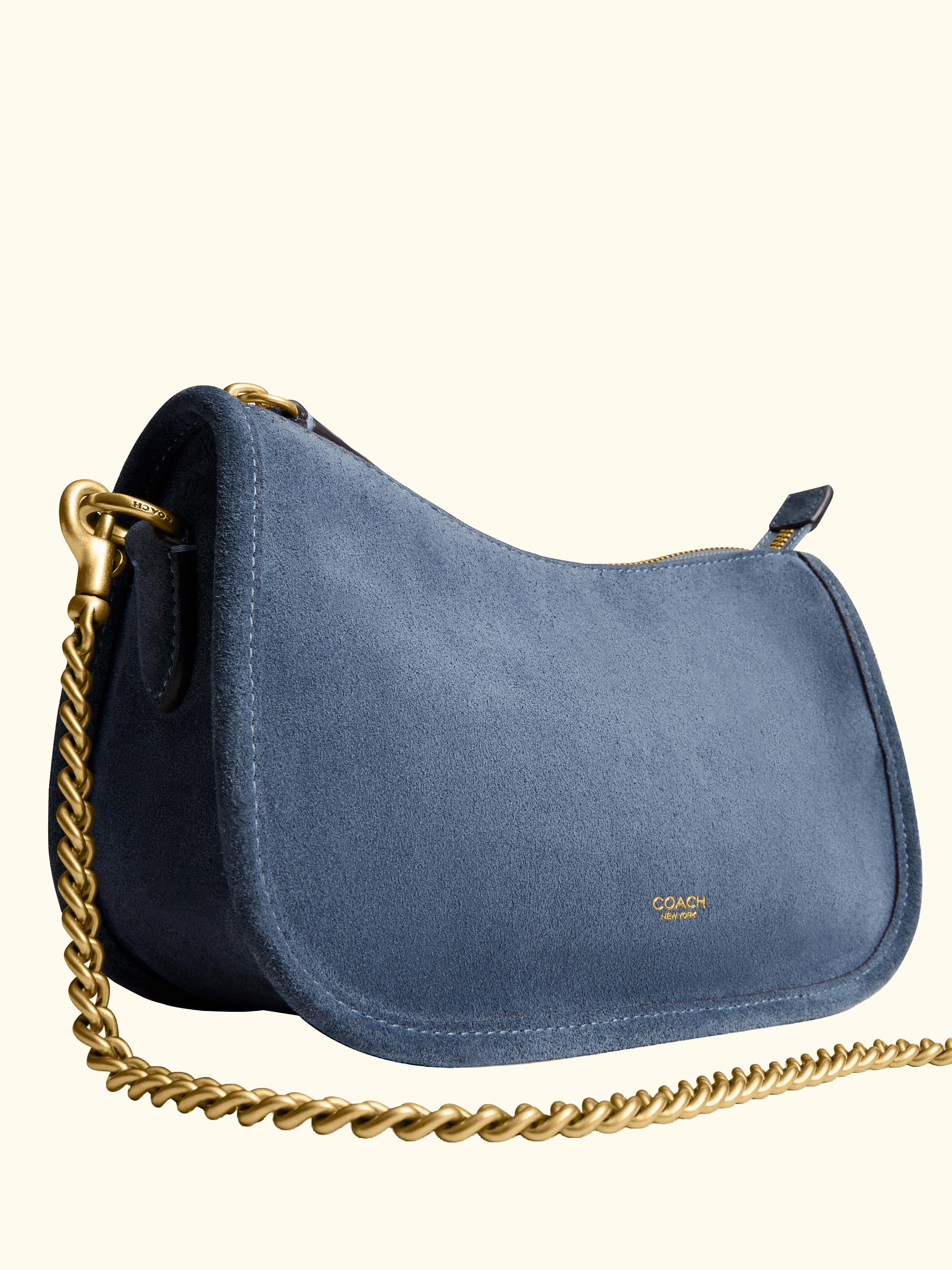Waverly Suede and Leather Crossbody/Shoulder Bag