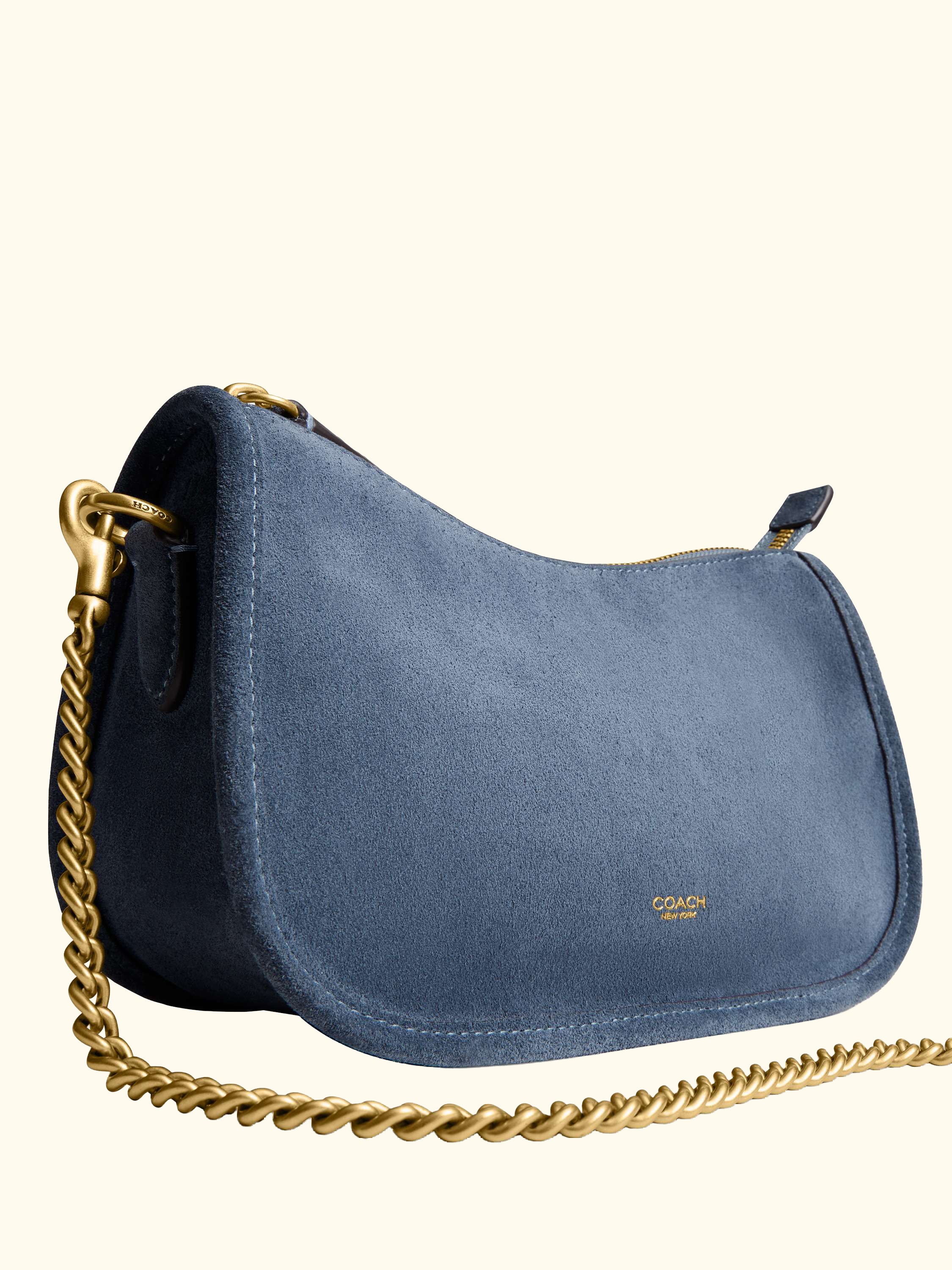 Waverly Suede and Leather Crossbody/Shoulder Bag