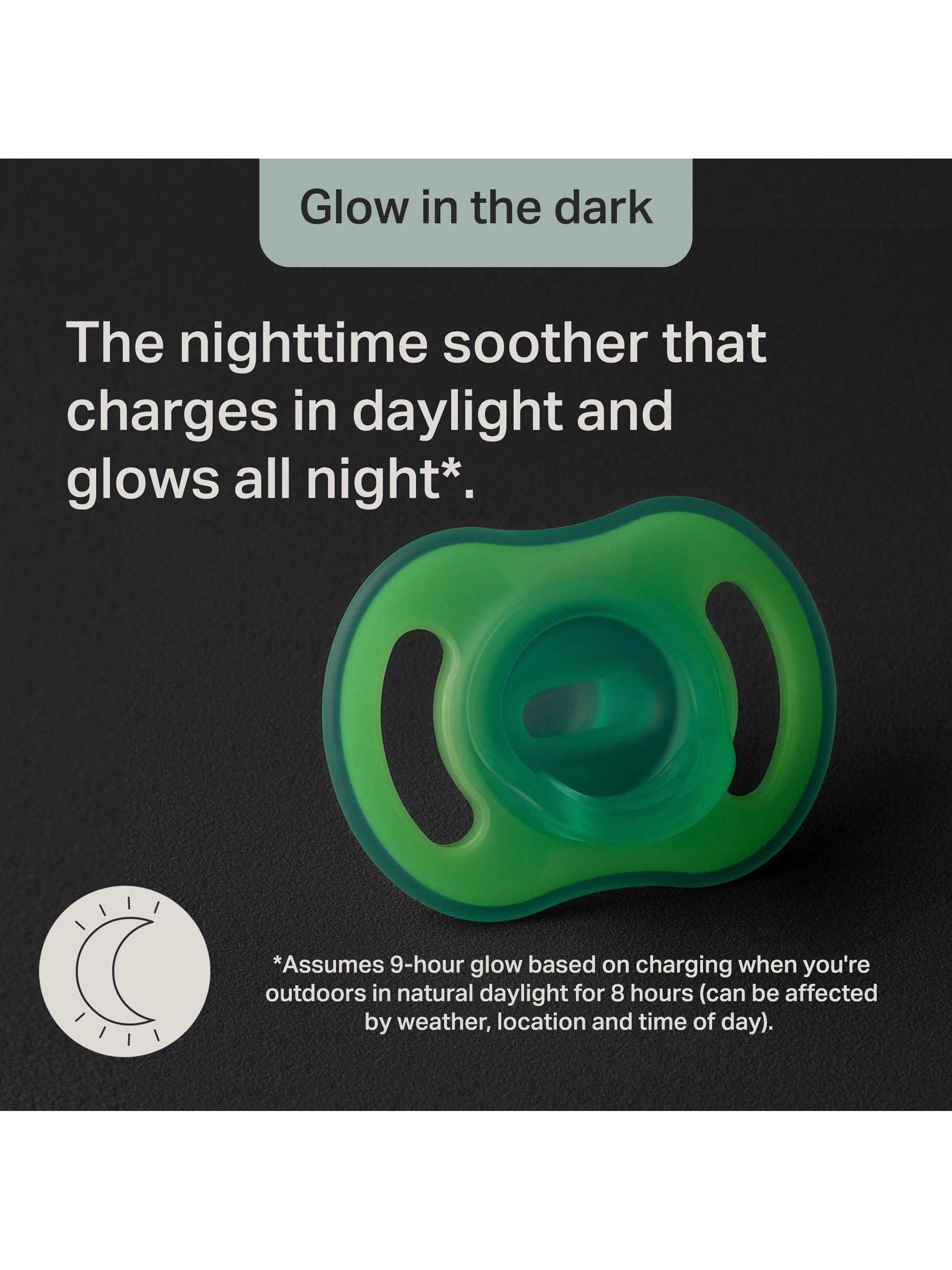 UltraLight NightGlow Soothers, 0-6m, Pack of 2, Multi