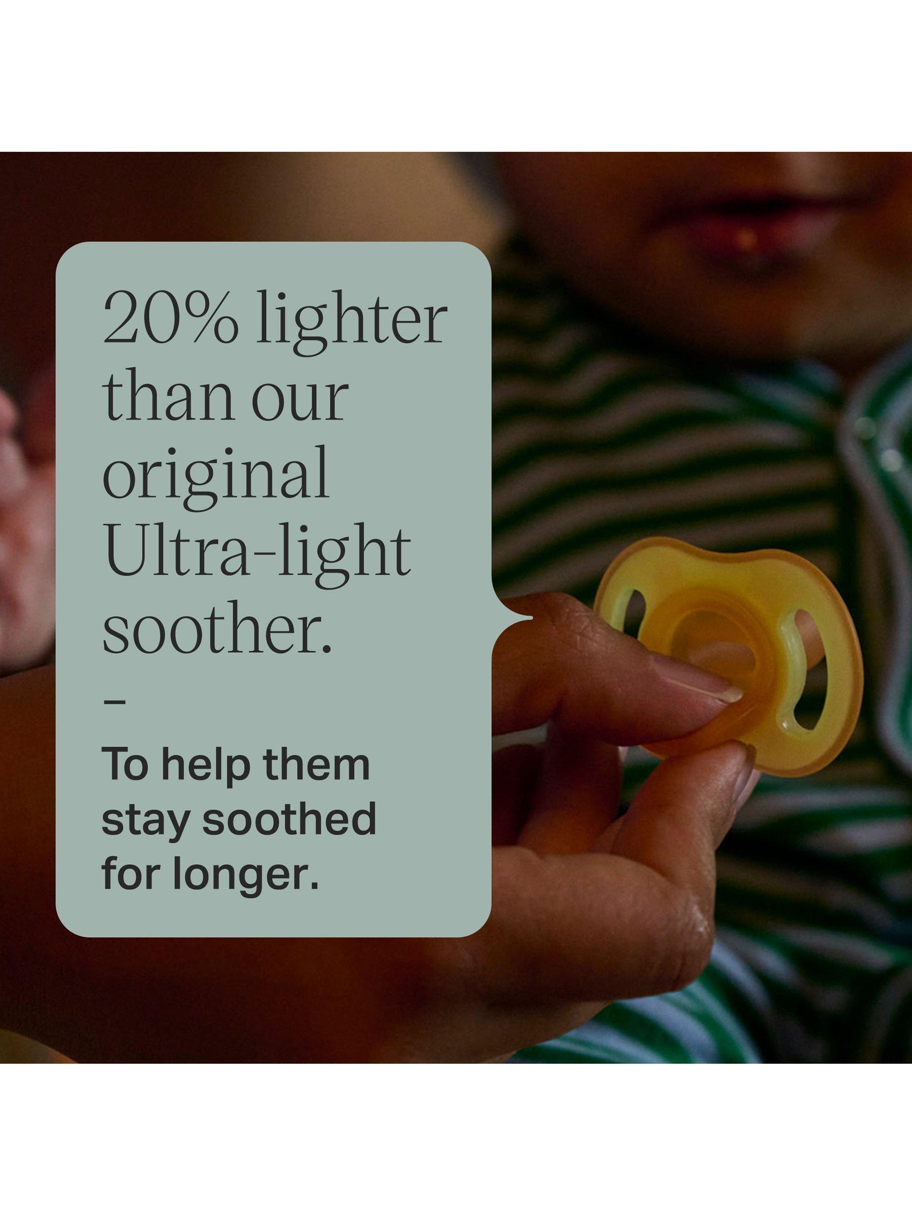 UltraLight NightGlow Soothers, 0-6m, Pack of 2, Multi