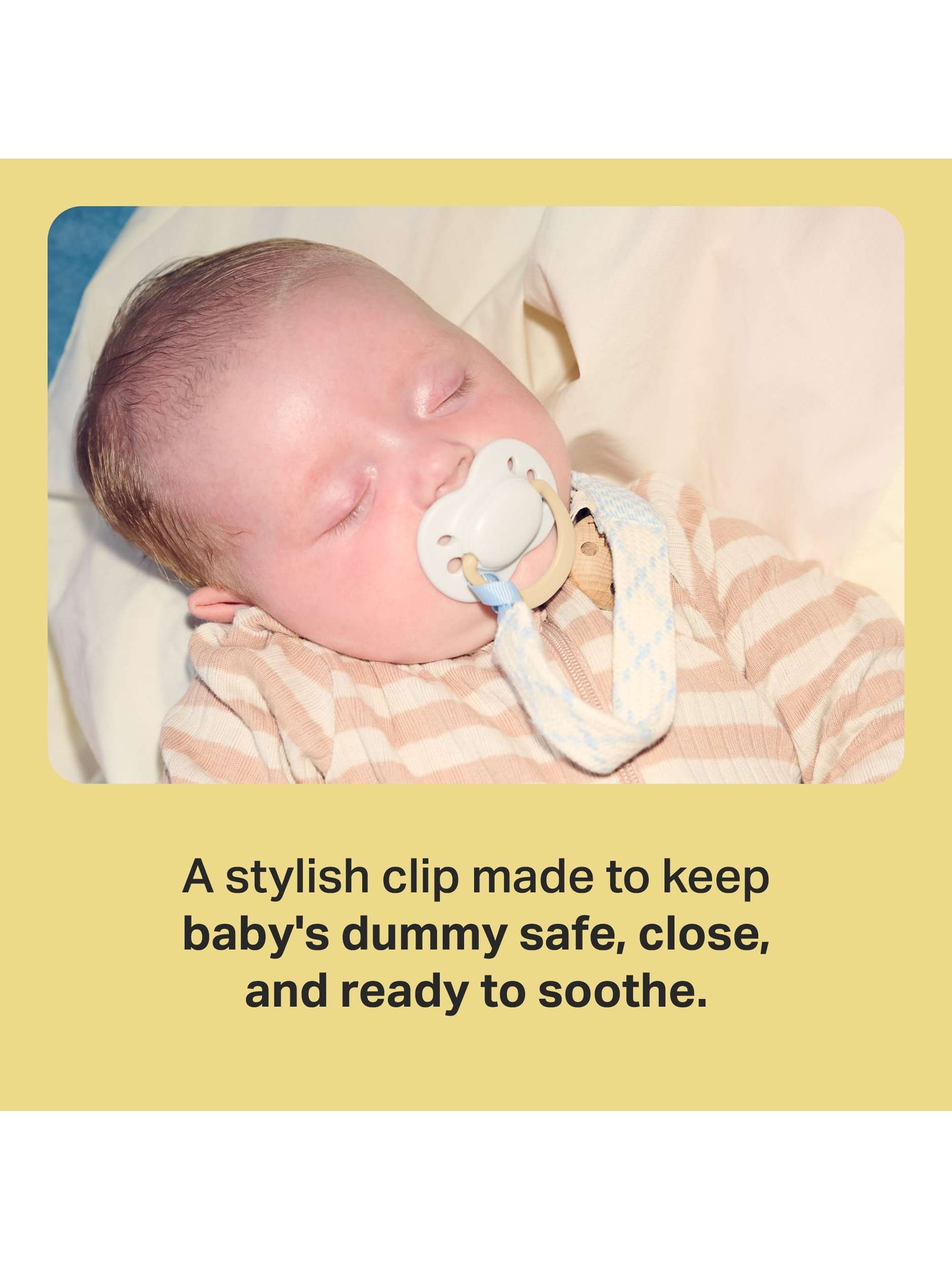 Soother Clip, Blue