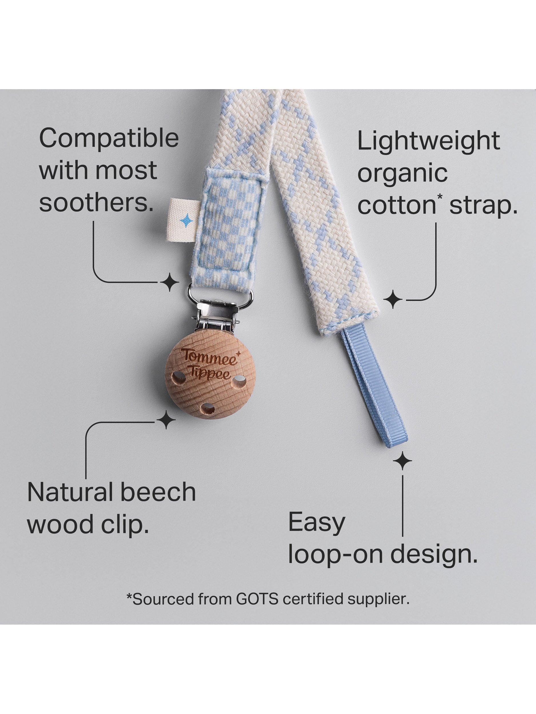 Soother Clip, Blue