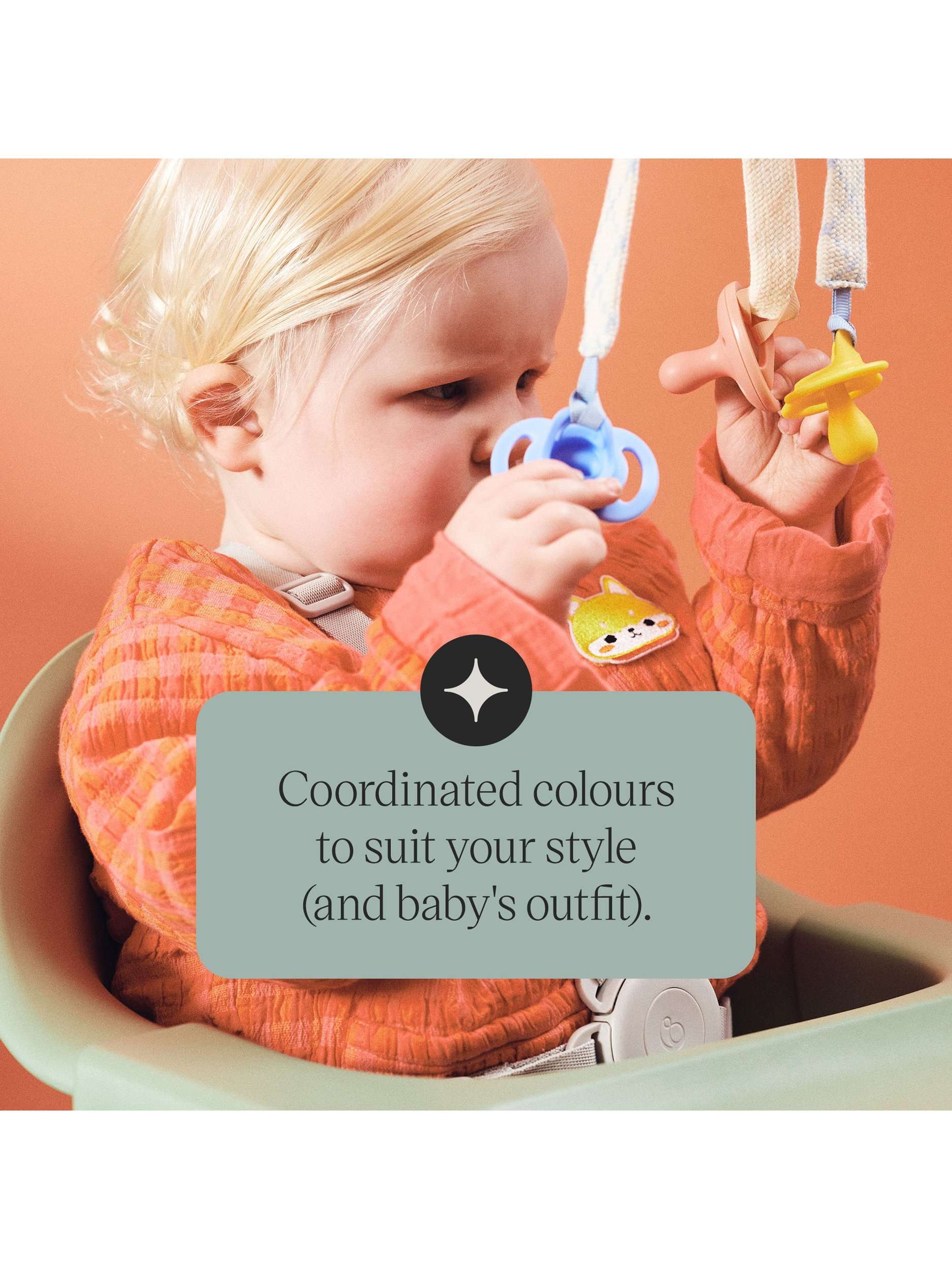 Soother Clip, Pink