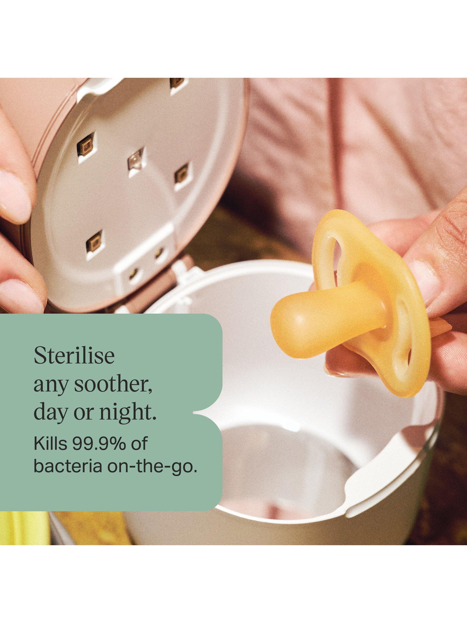 UV Sterilise & Charge NightGlow Pod & UltraLight NightGlow Soother, 0-6m