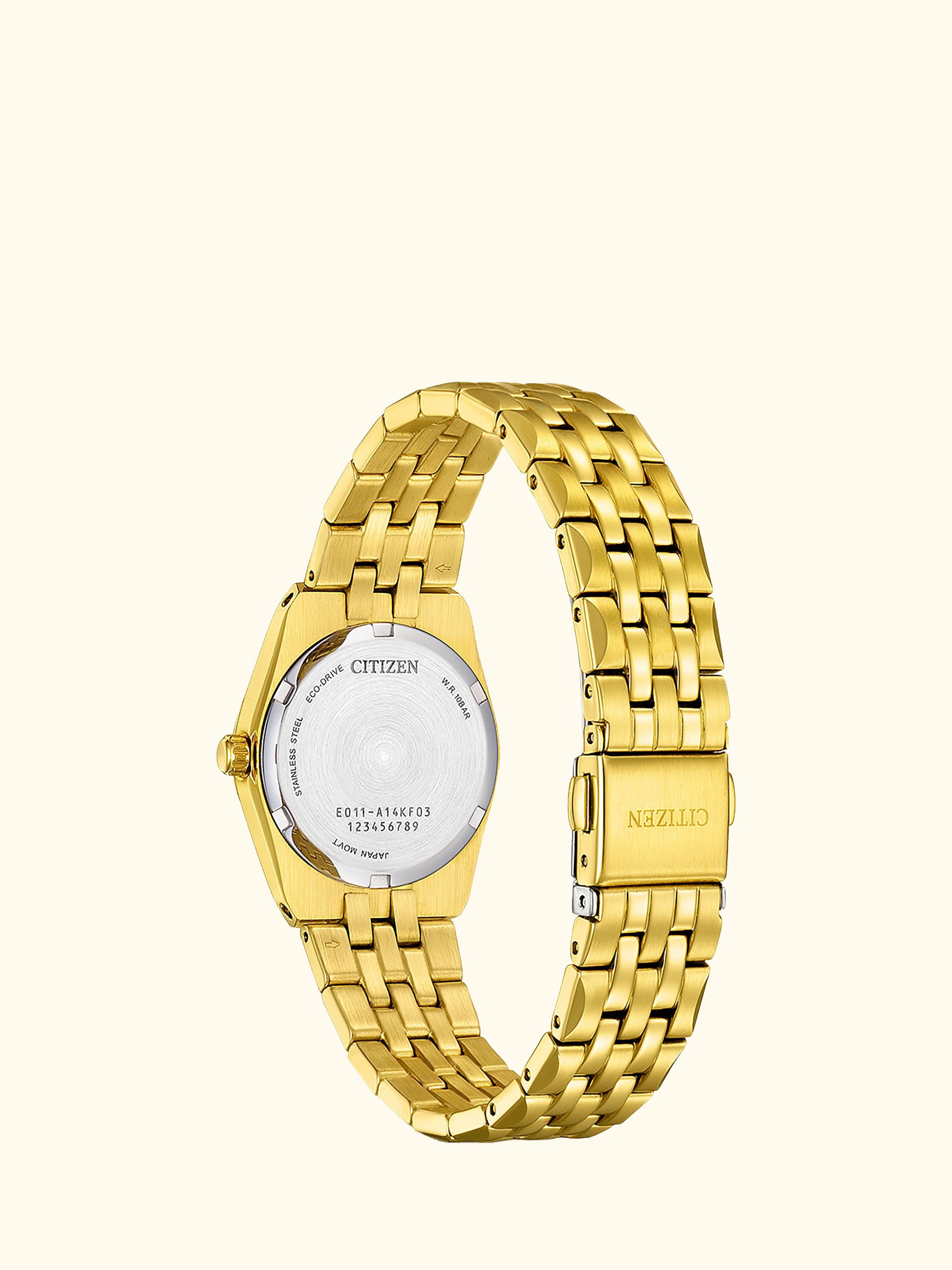 EW2293-56D Women's Corso Eco-Drive Bracelet Strap Watch, Gold