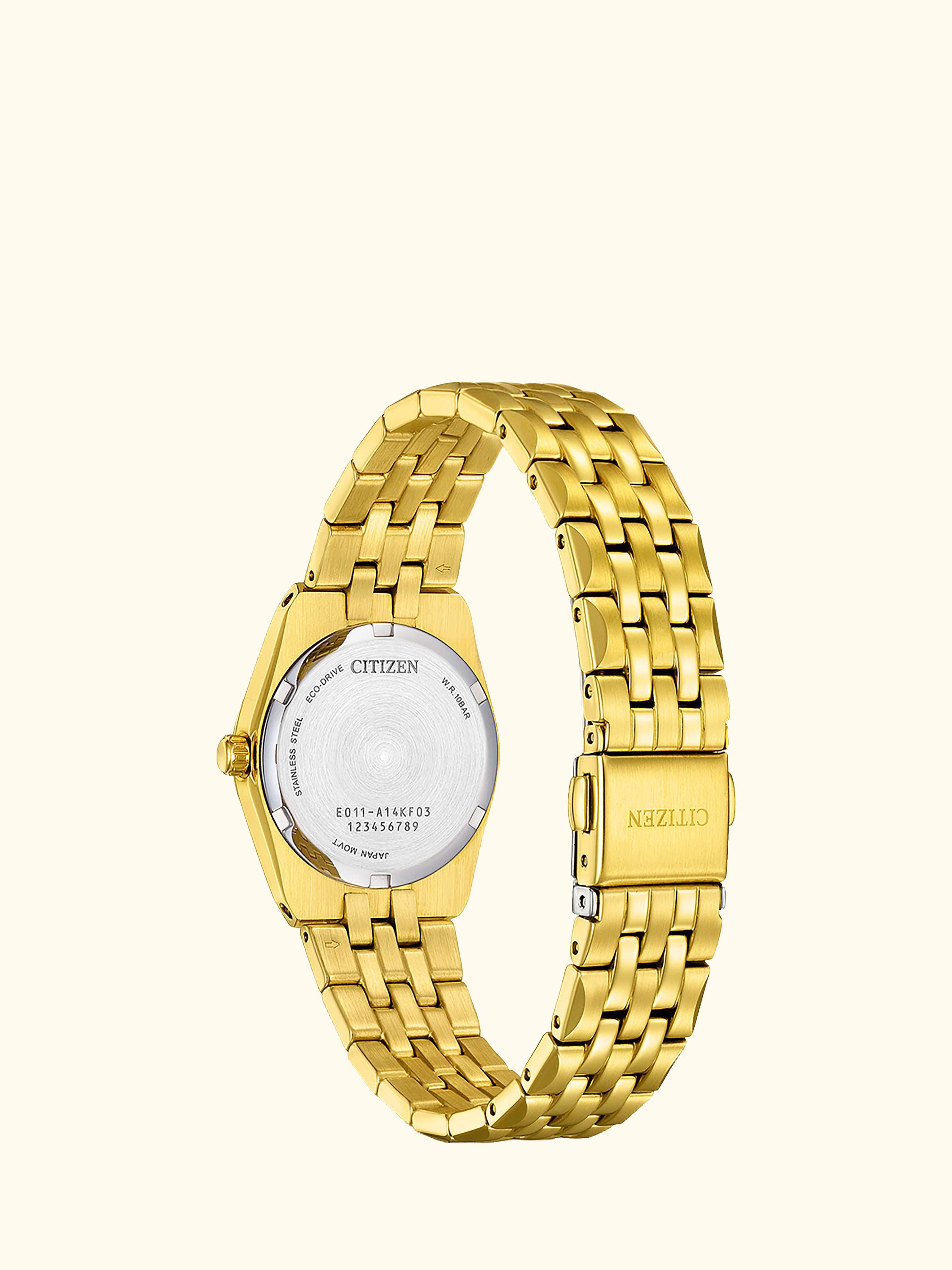 EW2293-56D Women's Corso Eco-Drive Bracelet Strap Watch, Gold