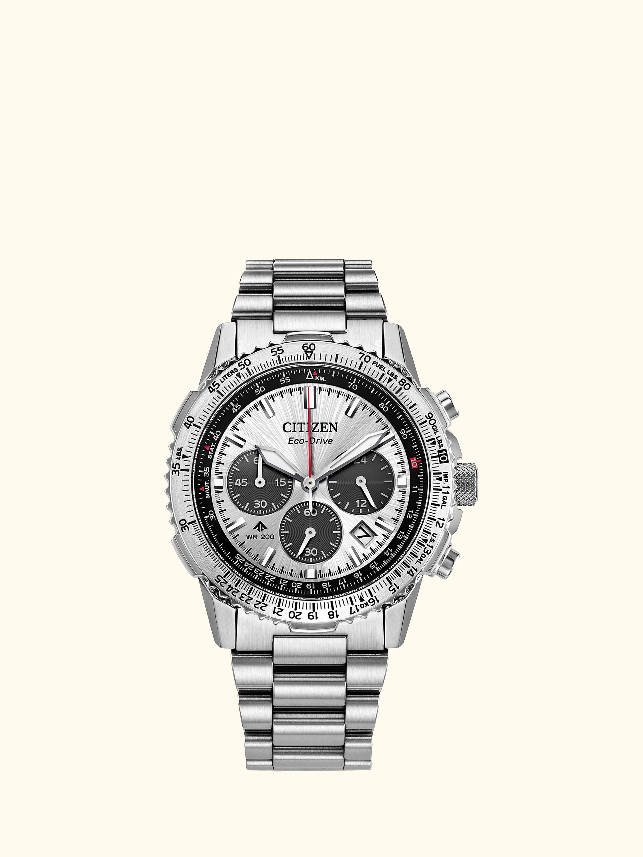 CA4660 Men's Promaster Air Navihawk Bracelet Strap Watch, Silver