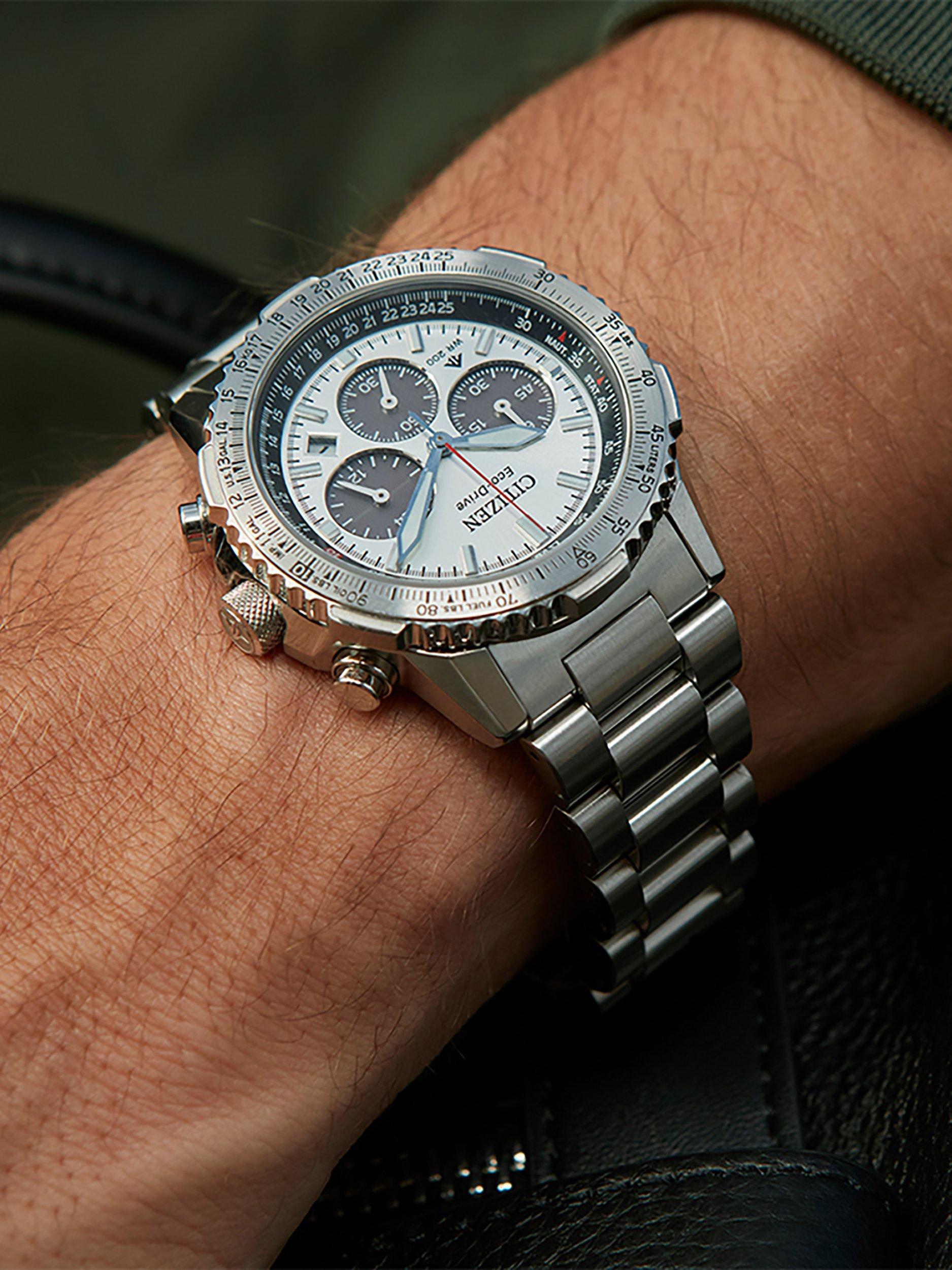 CA4660 Men's Promaster Air Navihawk Bracelet Strap Watch, Silver
