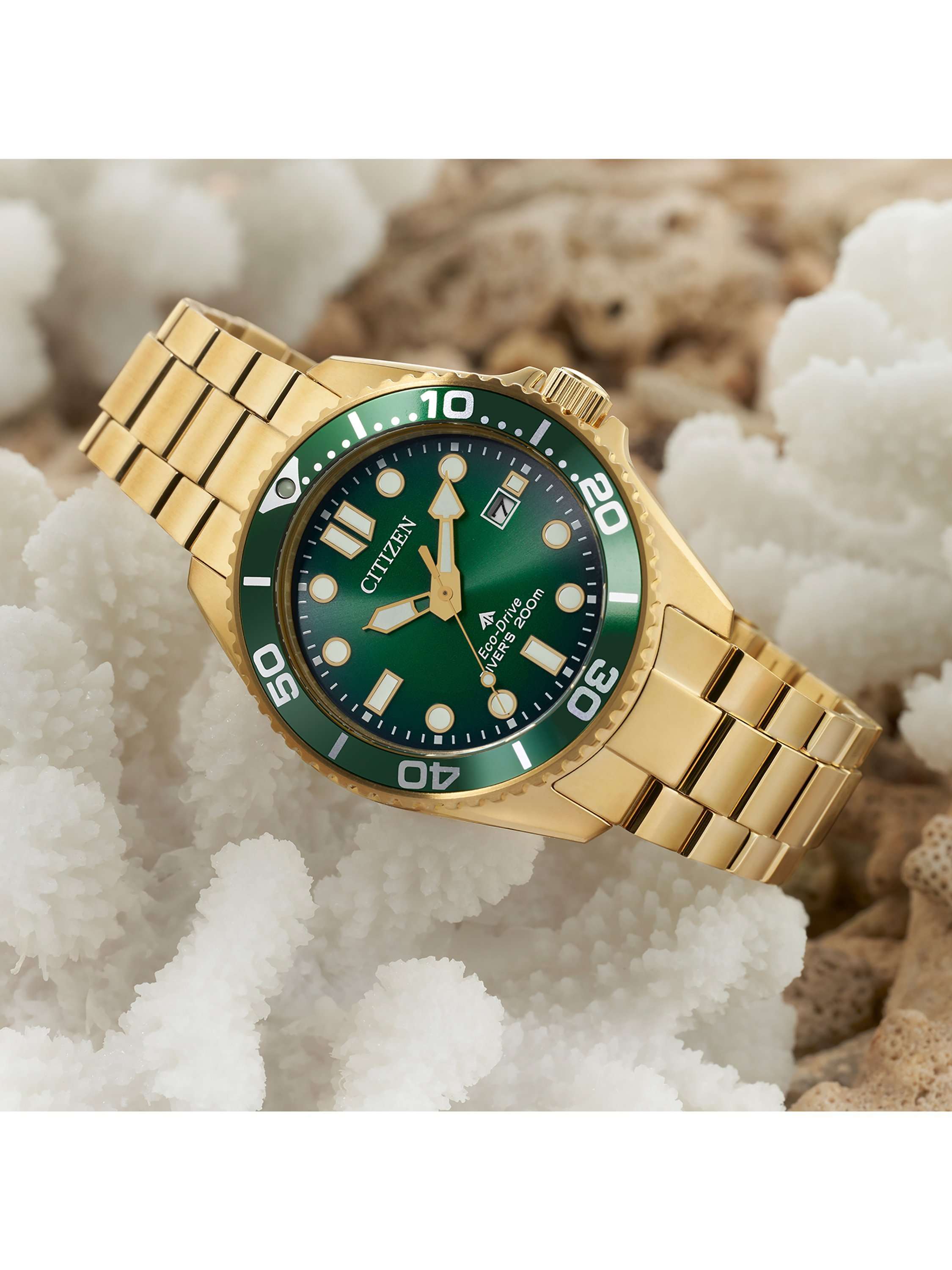 BN0262 Men's Promaster Dive Bracelet Strap Watch, Green