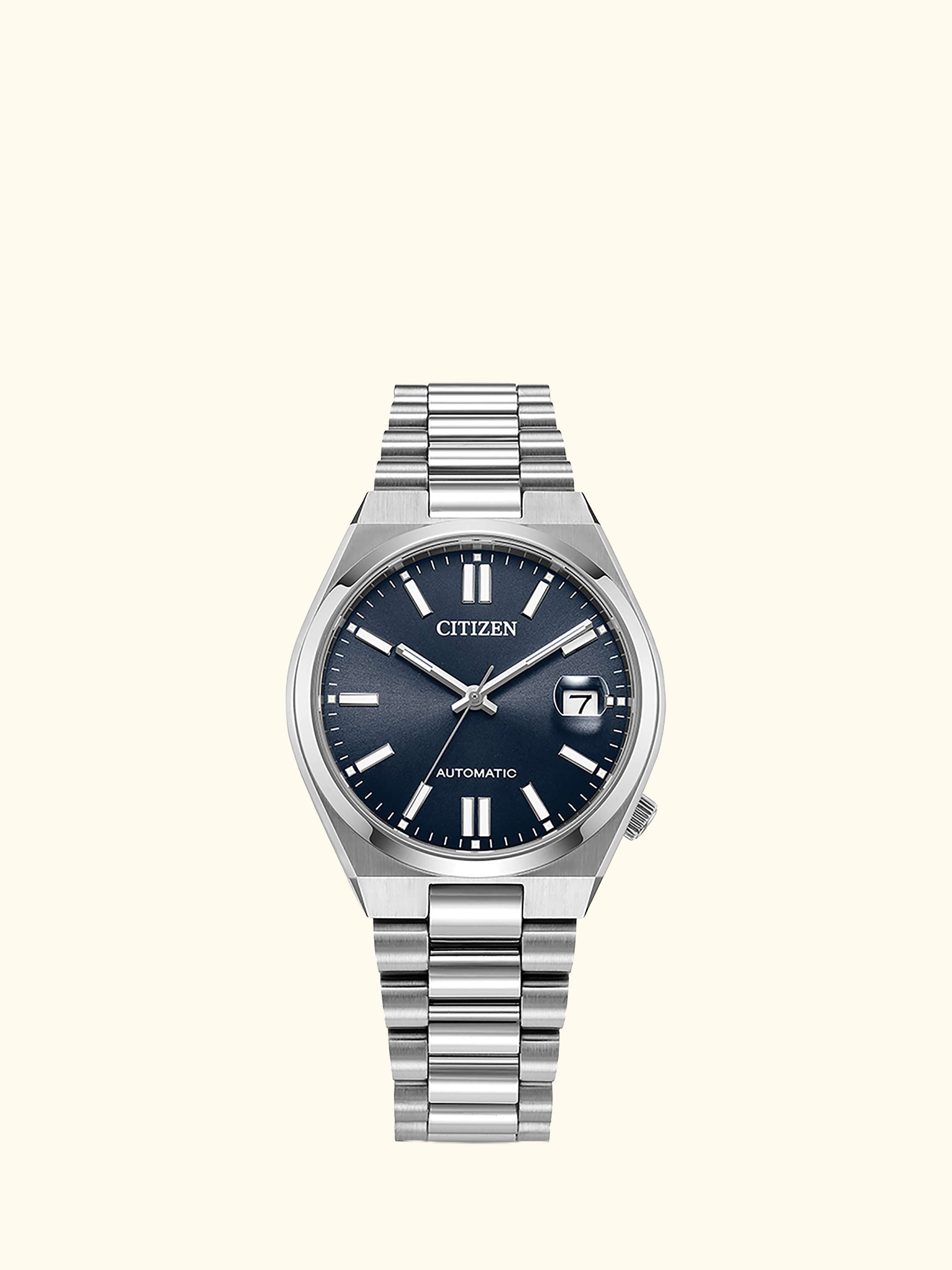NJ0200 Men's Tsuyosa Automatic Bracelet Strap Watch, Blue