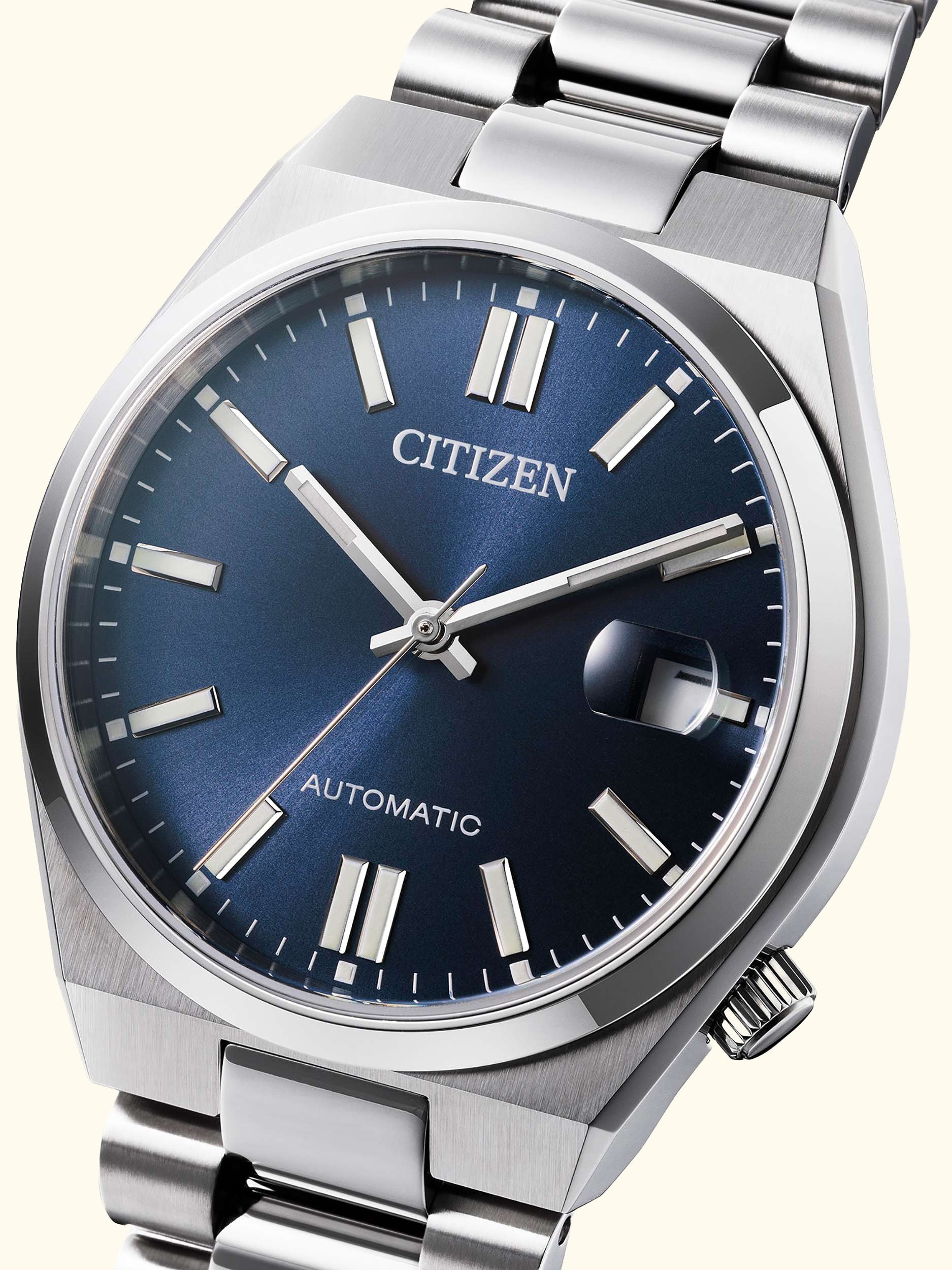 NJ0200 Men's Tsuyosa Automatic Bracelet Strap Watch, Blue