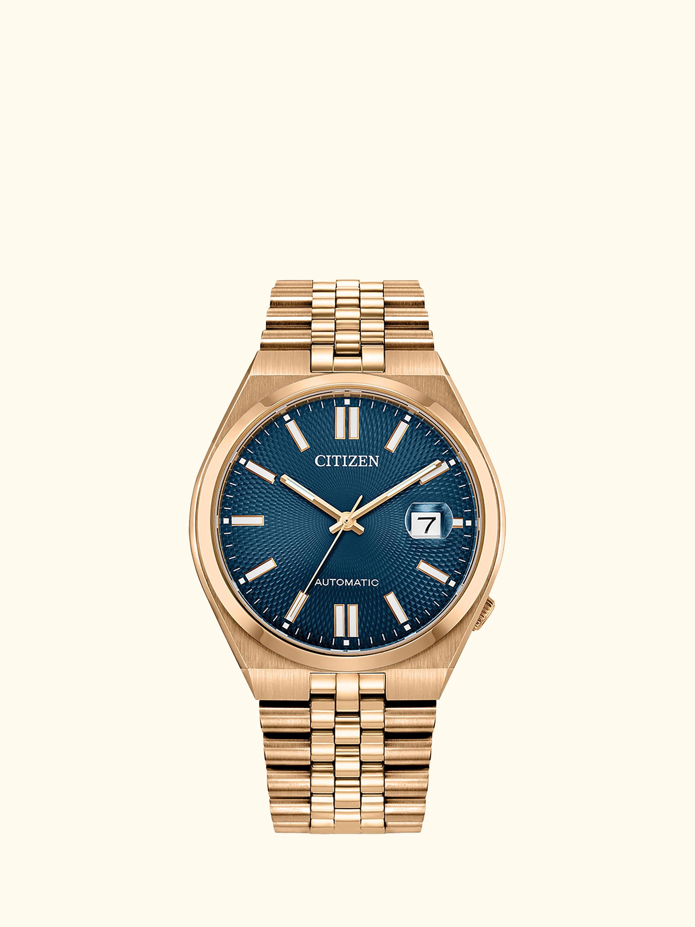 NK0023 Men's Tsuyosa Automatic Bracelet Strap Watch, Blue