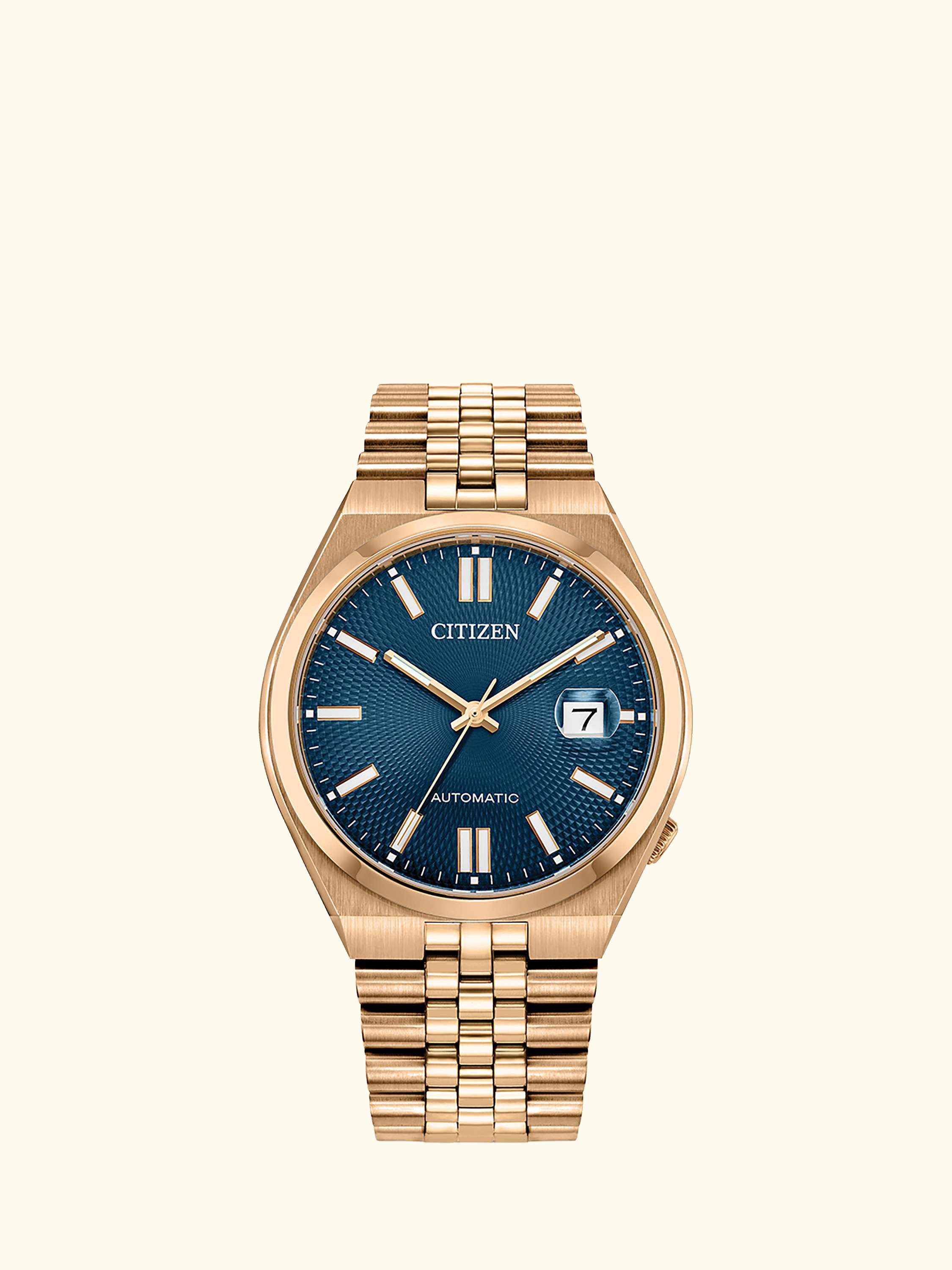 NK0023 Men's Tsuyosa Automatic Bracelet Strap Watch, Blue