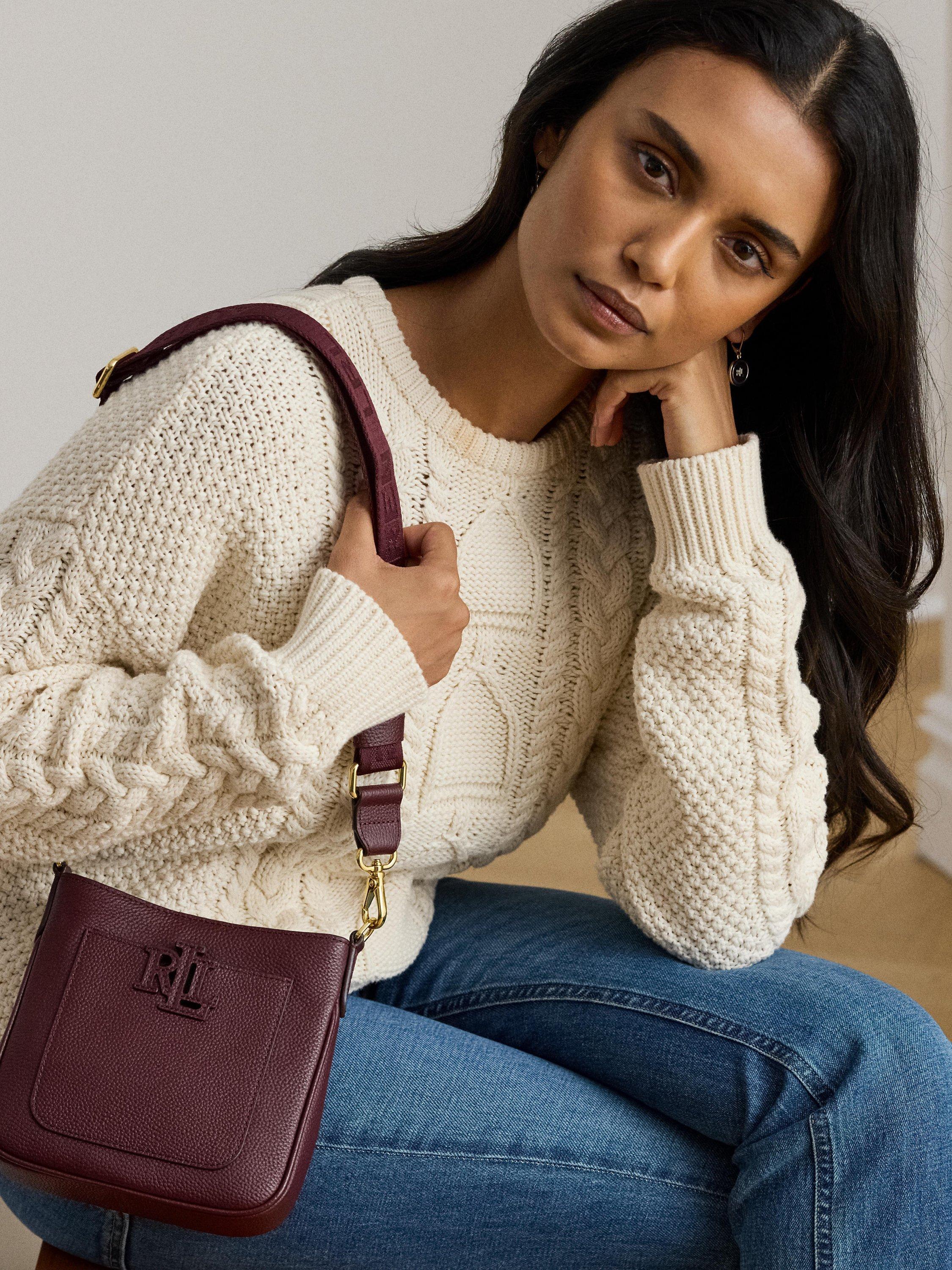 Lauren Ralph Lauren Leather Small Cameryn Crossbody Bag