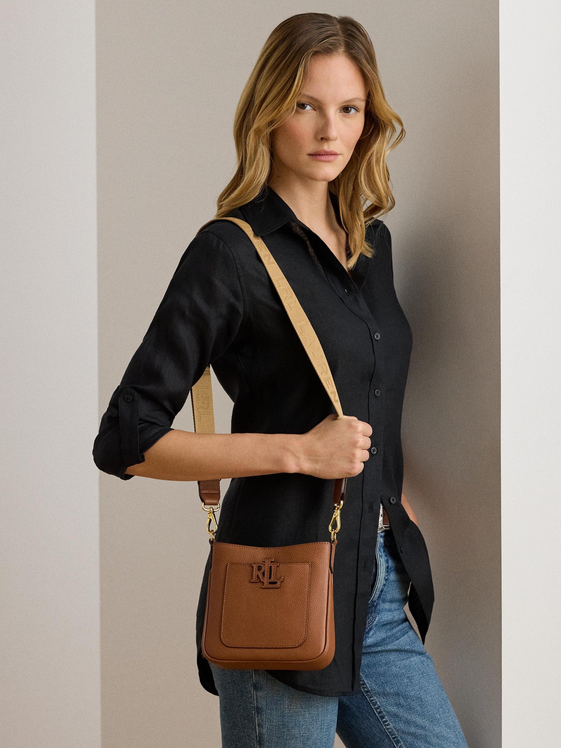 Lauren Ralph Lauren Leather Small Cameryn Crossbody Bag