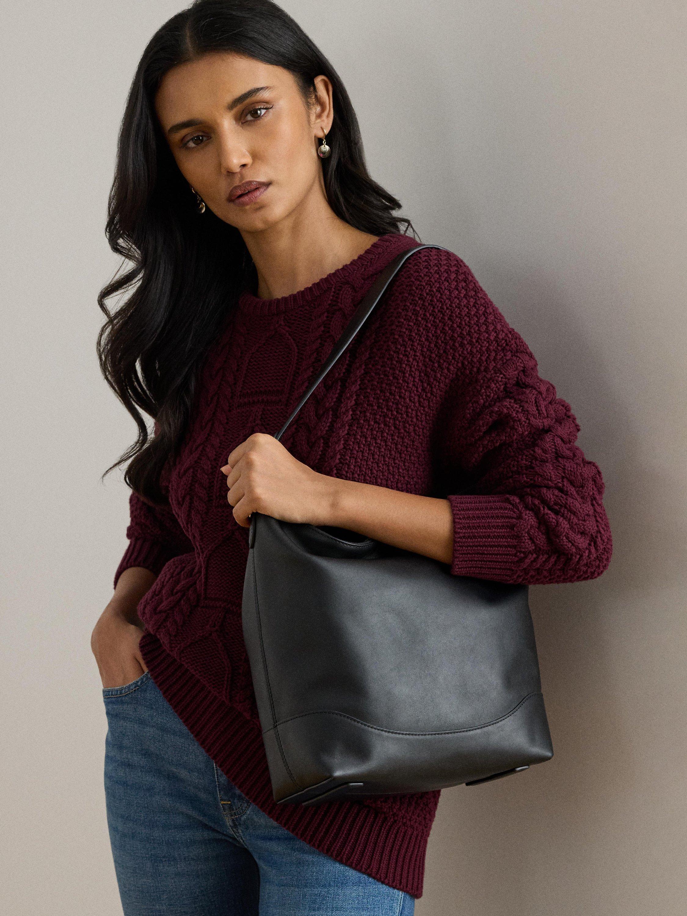 Lauren Ralph Lauren Tasha Leather Bucket Bag