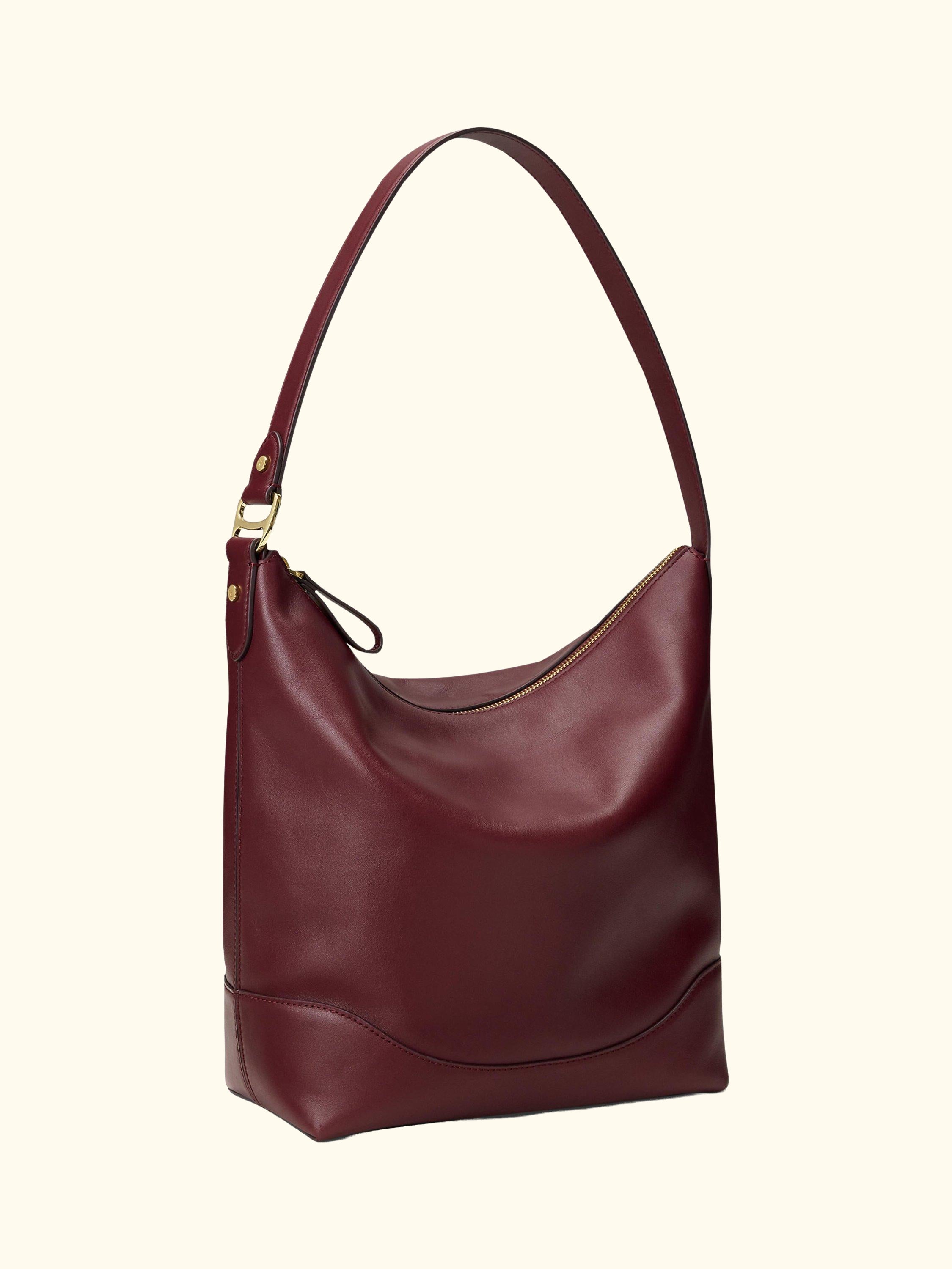 Lauren Ralph Lauren Tasha Leather Bucket Bag