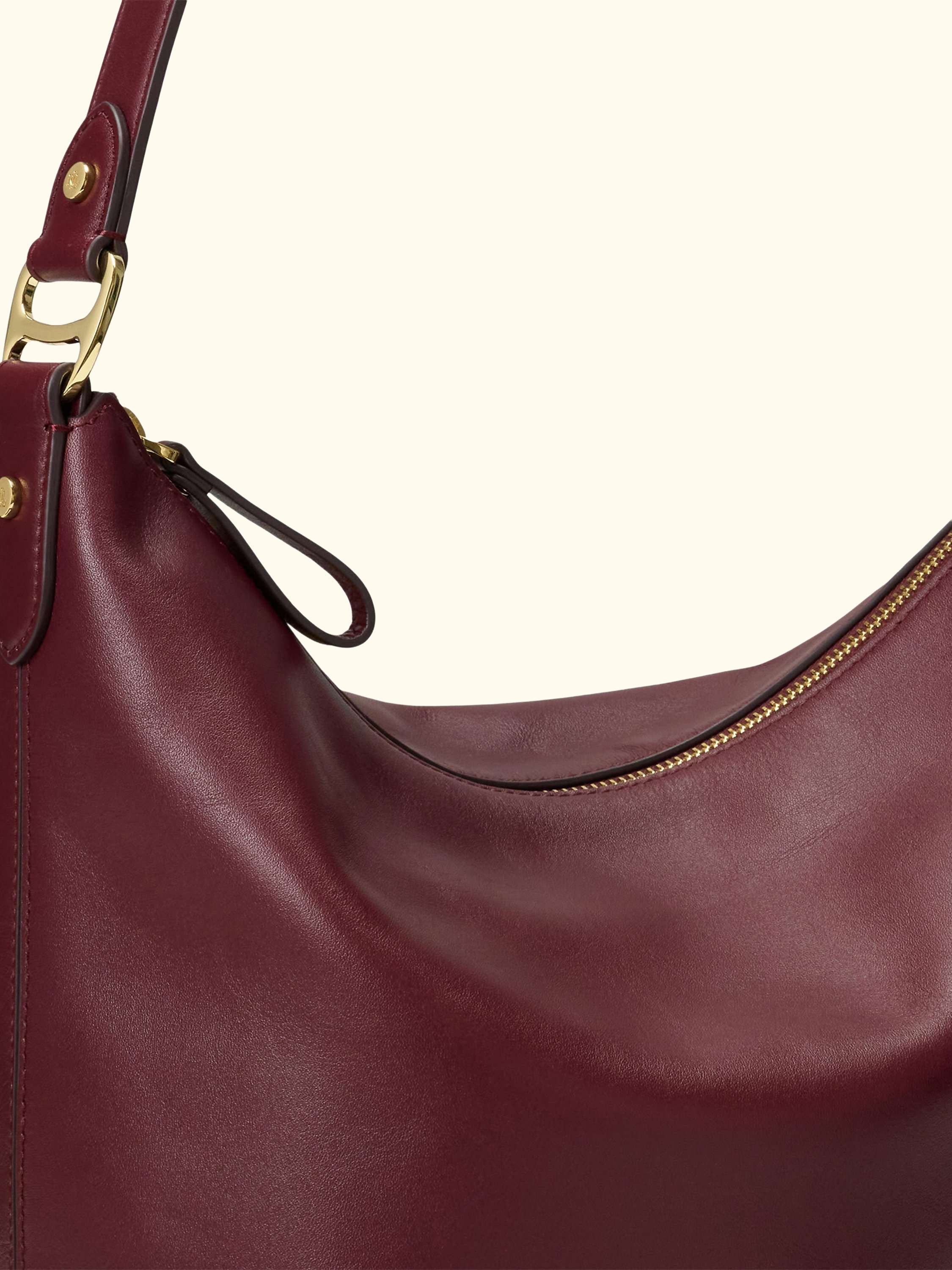 Lauren Ralph Lauren Tasha Leather Bucket Bag