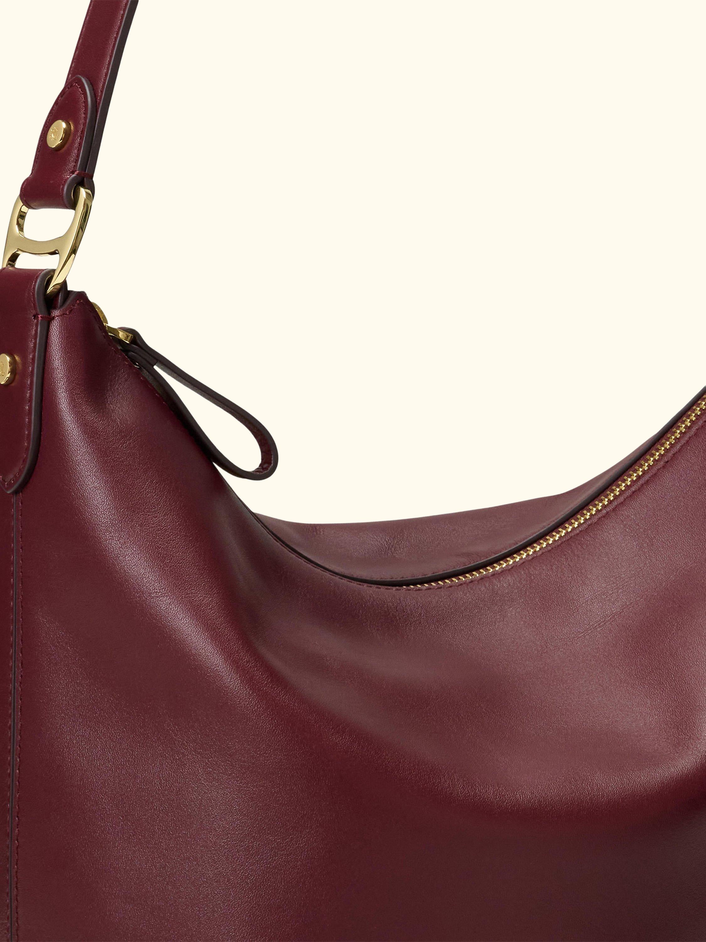 Lauren Ralph Lauren Tasha Leather Bucket Bag