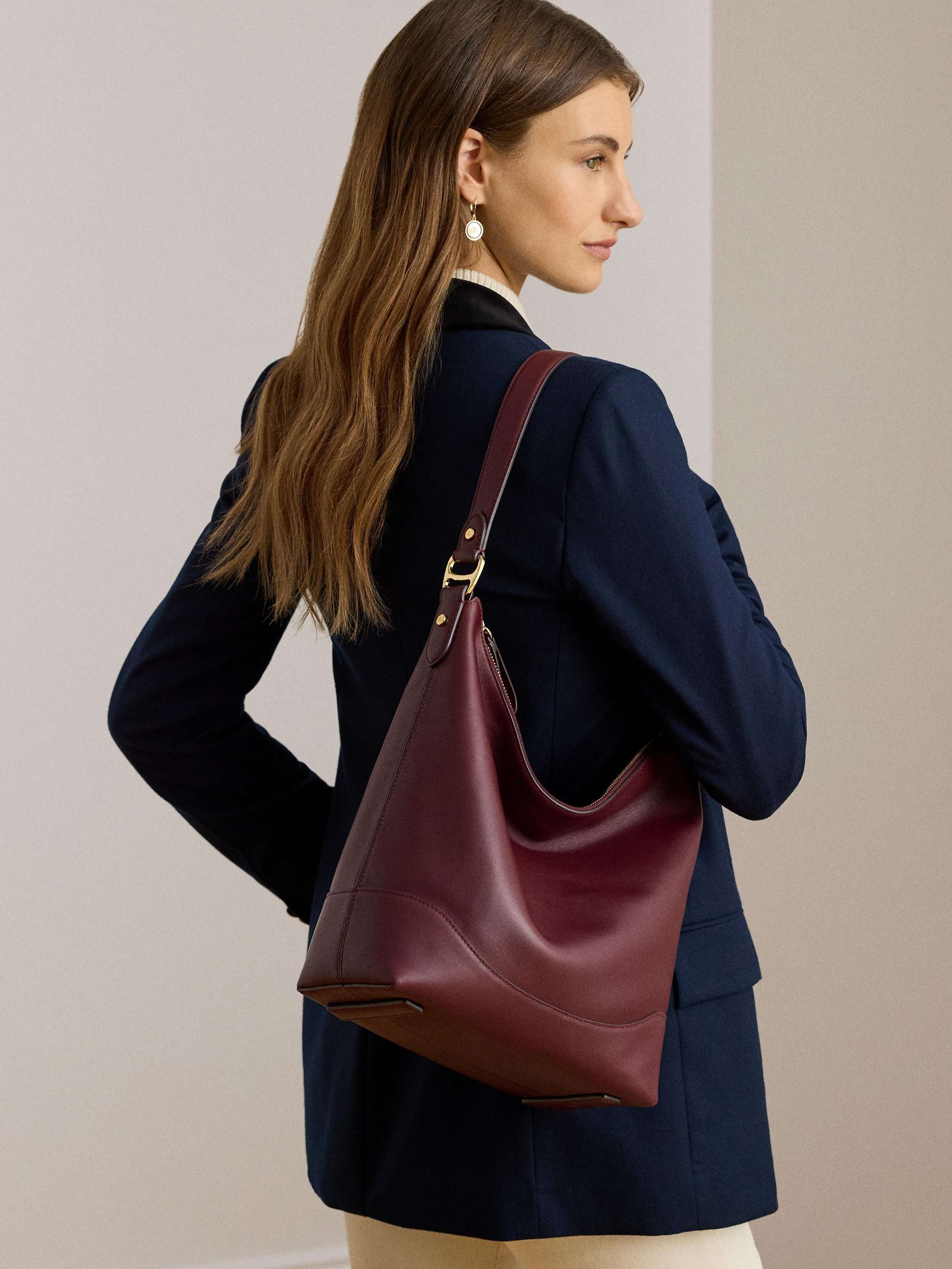 Lauren Ralph Lauren Tasha Leather Bucket Bag