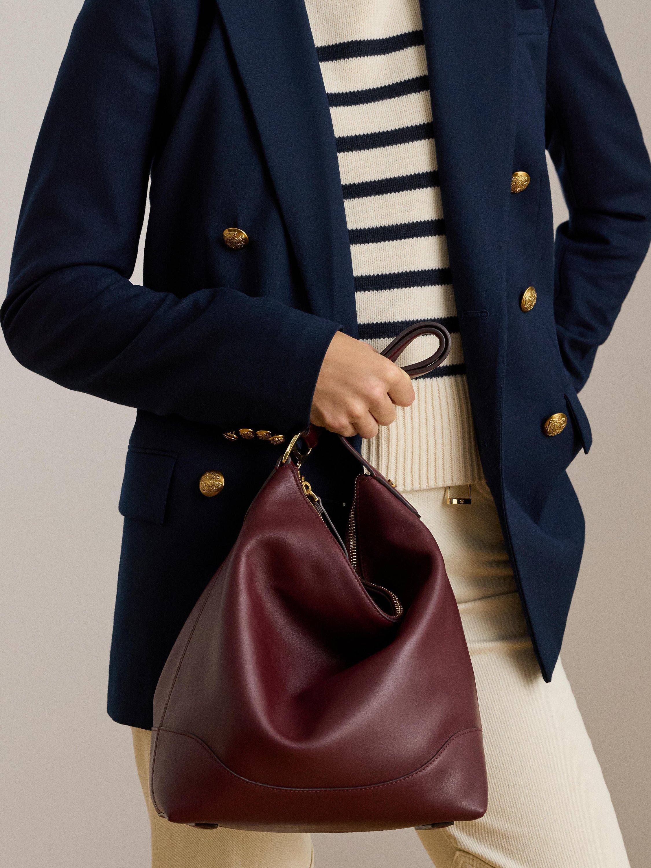 Lauren Ralph Lauren Tasha Leather Bucket Bag