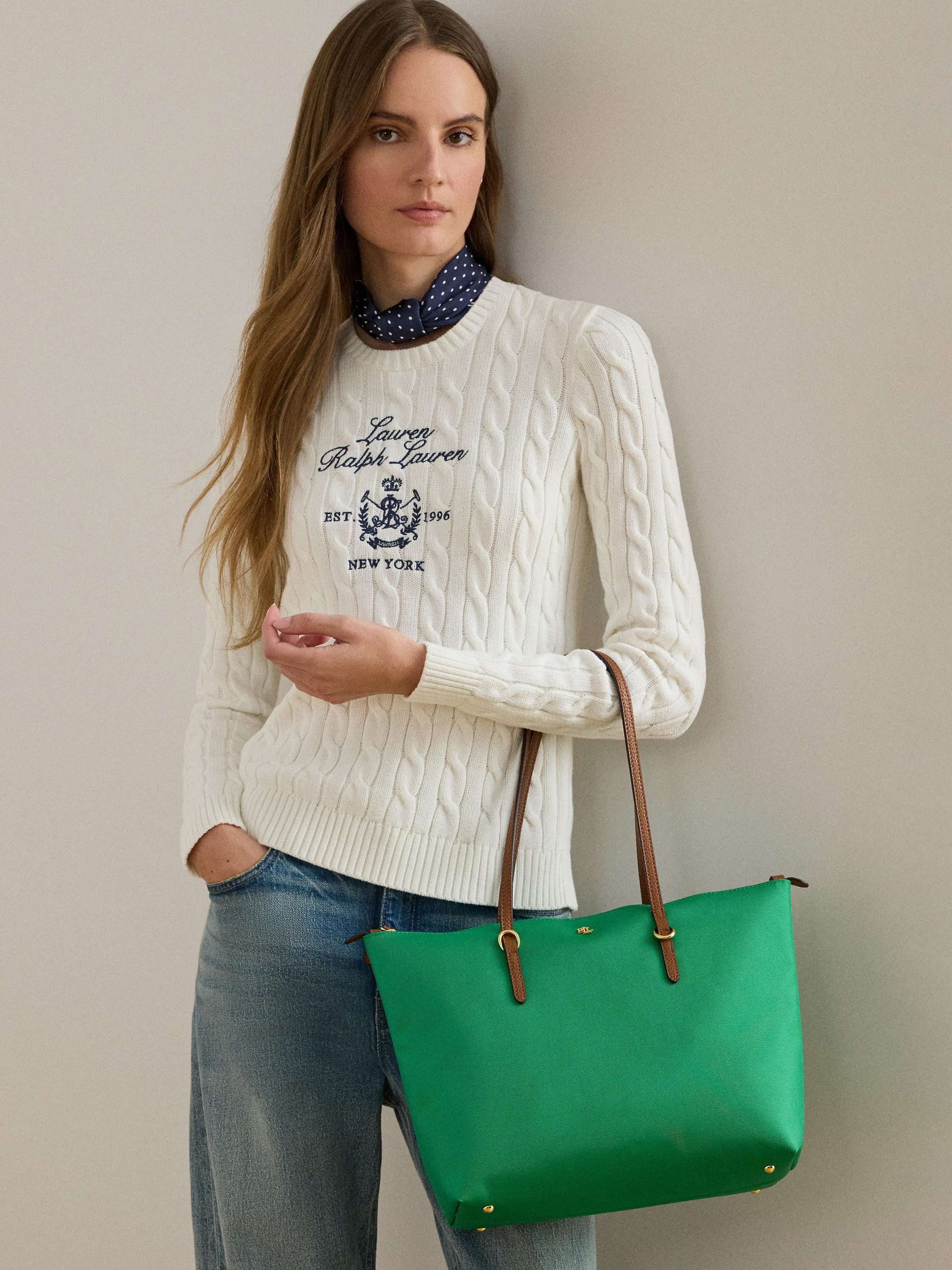 Lauren Ralph Lauren Nylon Medium Keaton Tote Bag
