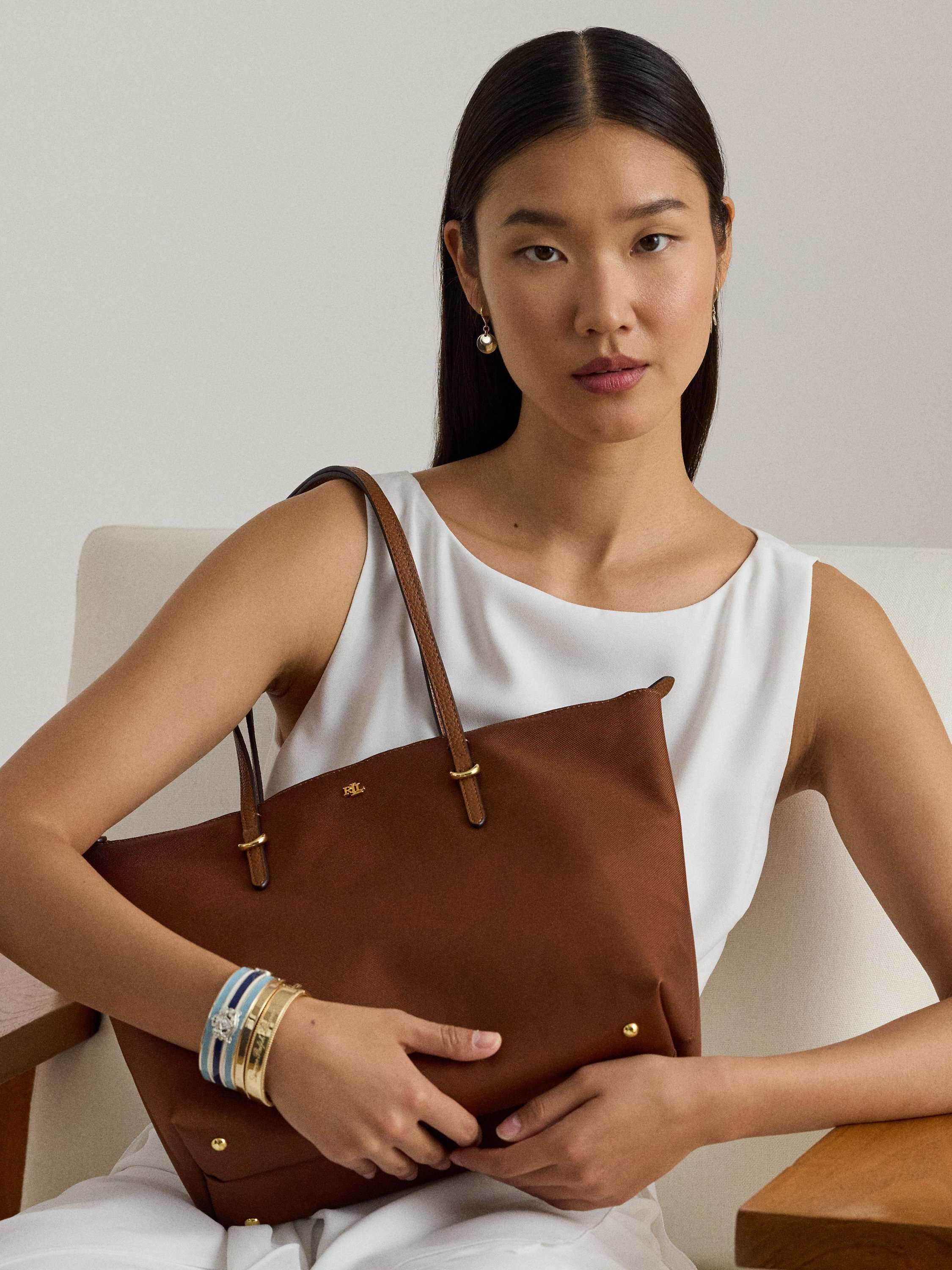 Lauren Ralph Lauren Nylon Medium Keaton Tote Bag