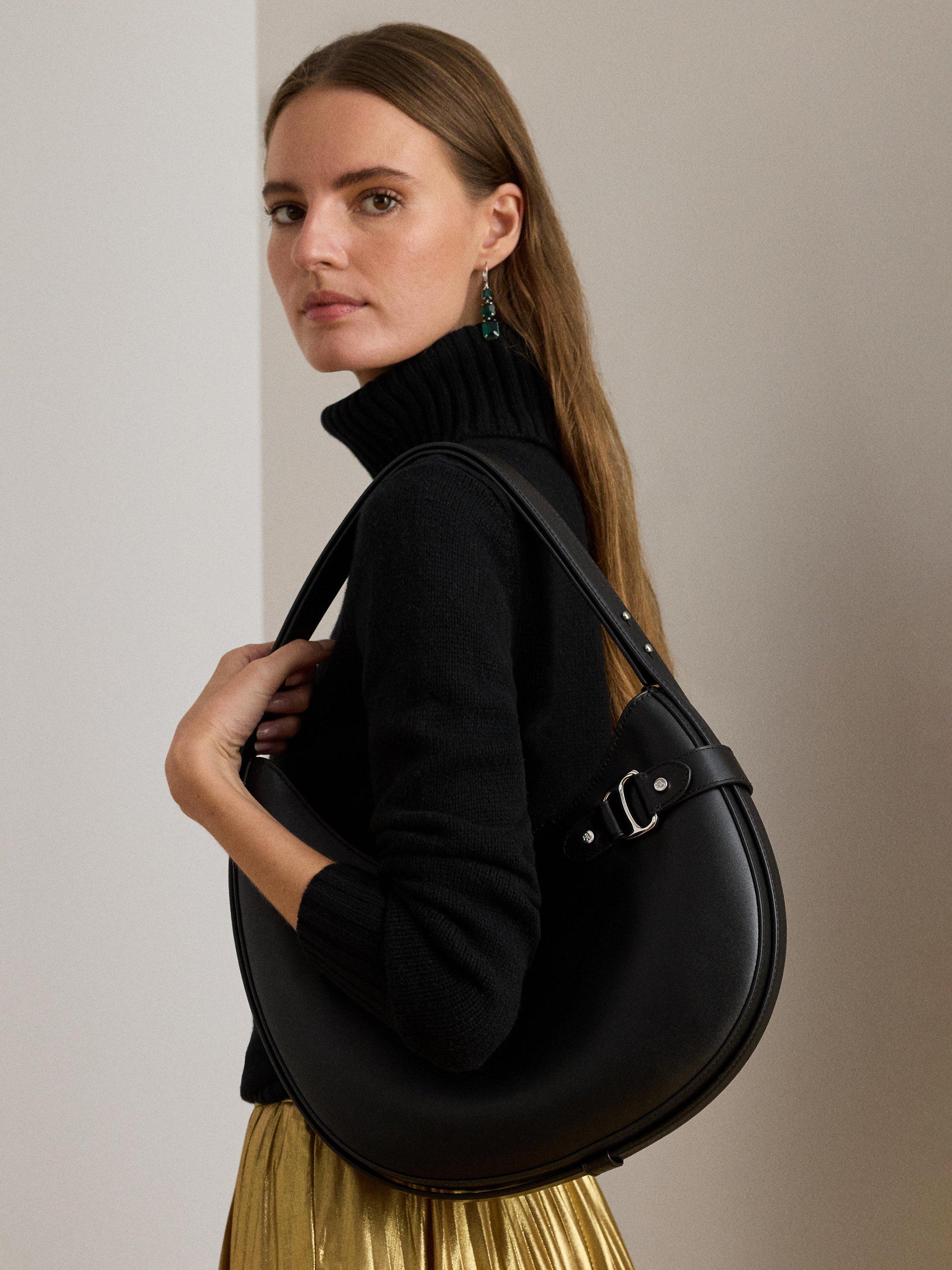 Tasha Large Leather Shoulder Bag