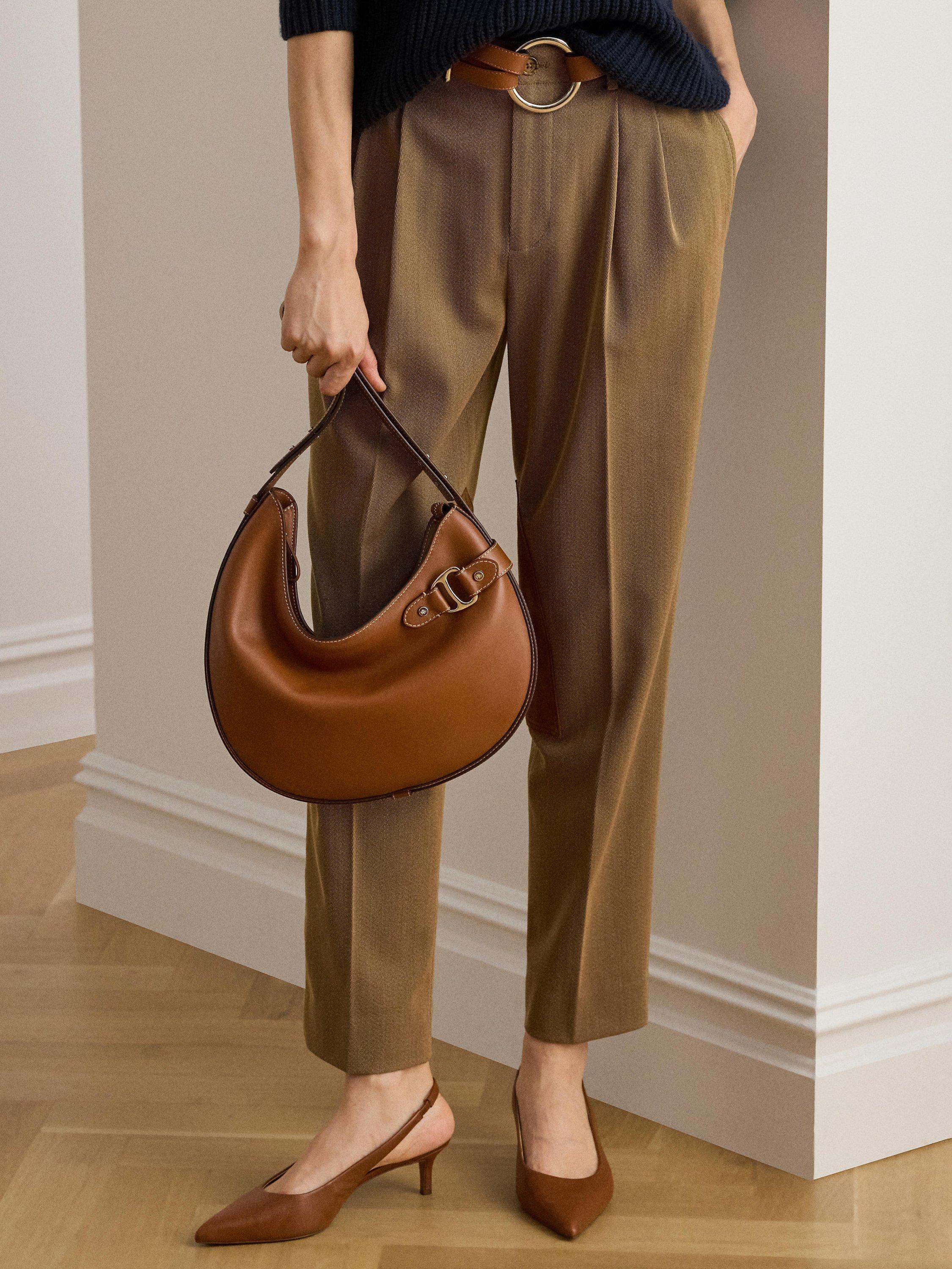 Tasha Large Leather Shoulder Bag