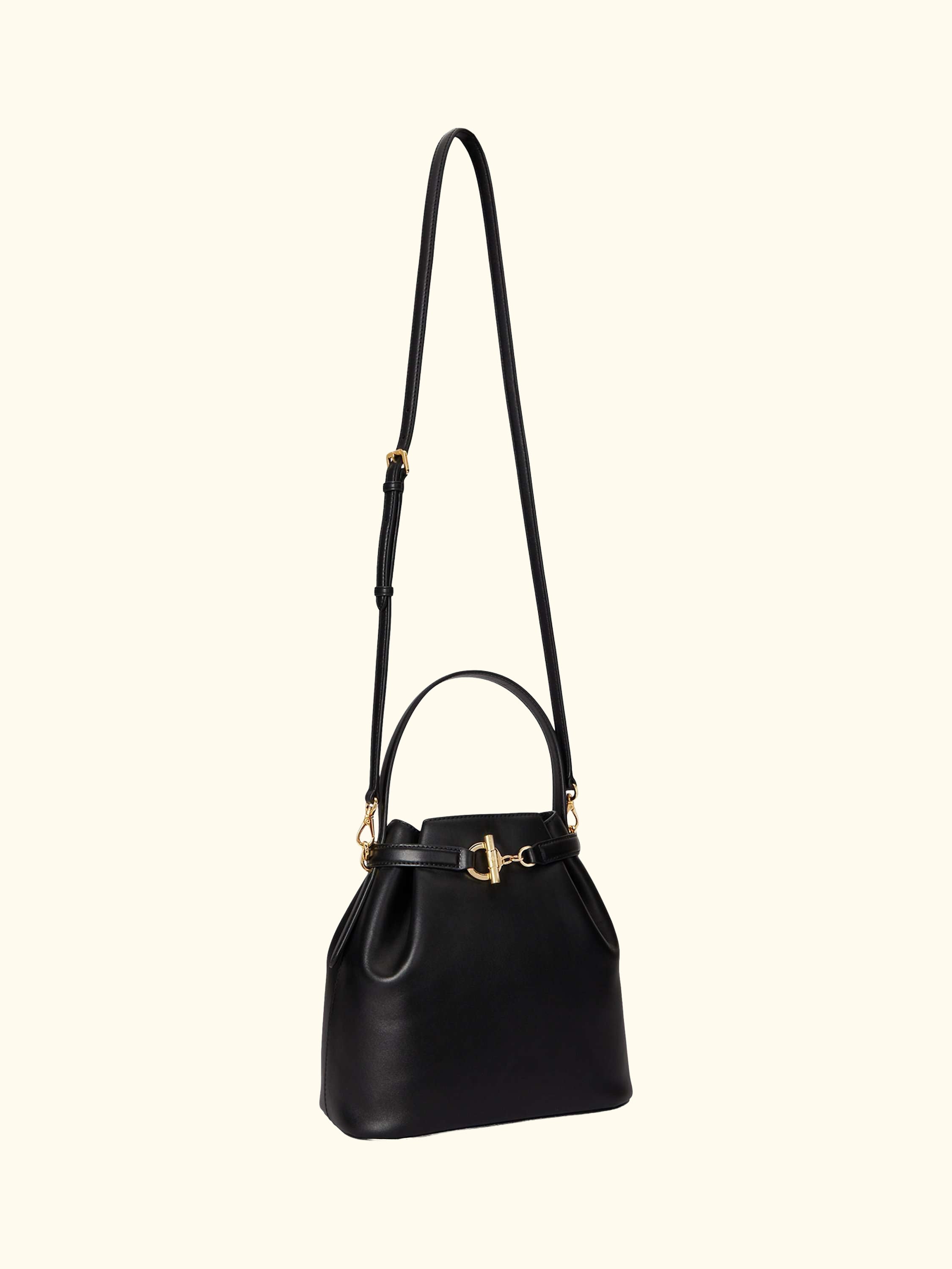 Lauren Ralph Lauren Blaike Medium Leather Bucket Bag