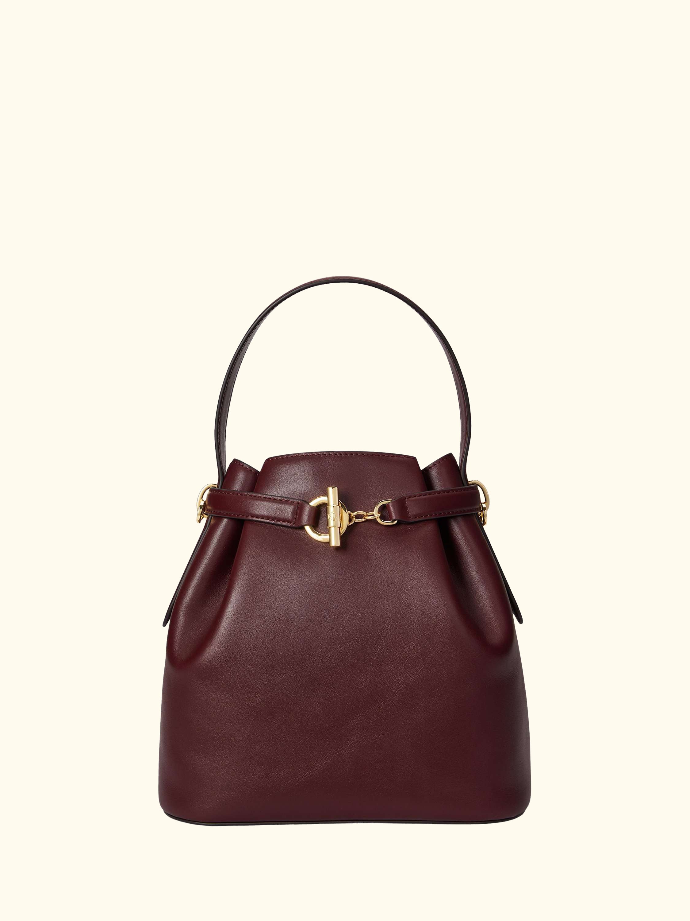 Lauren Ralph Lauren Blaike Medium Leather Bucket Bag