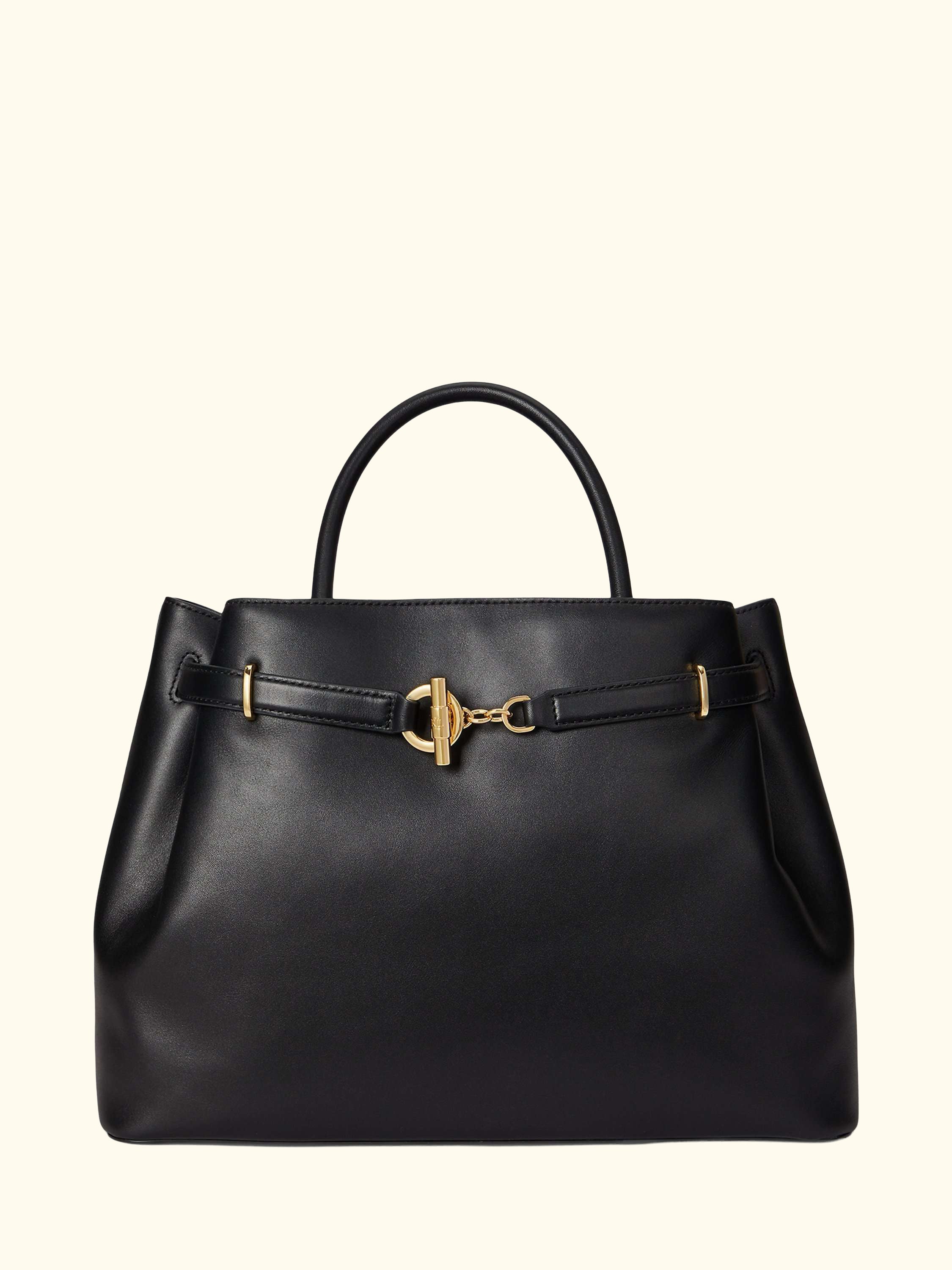 Lauren Ralph Lauren Blaike Large Leather Satchel Bag